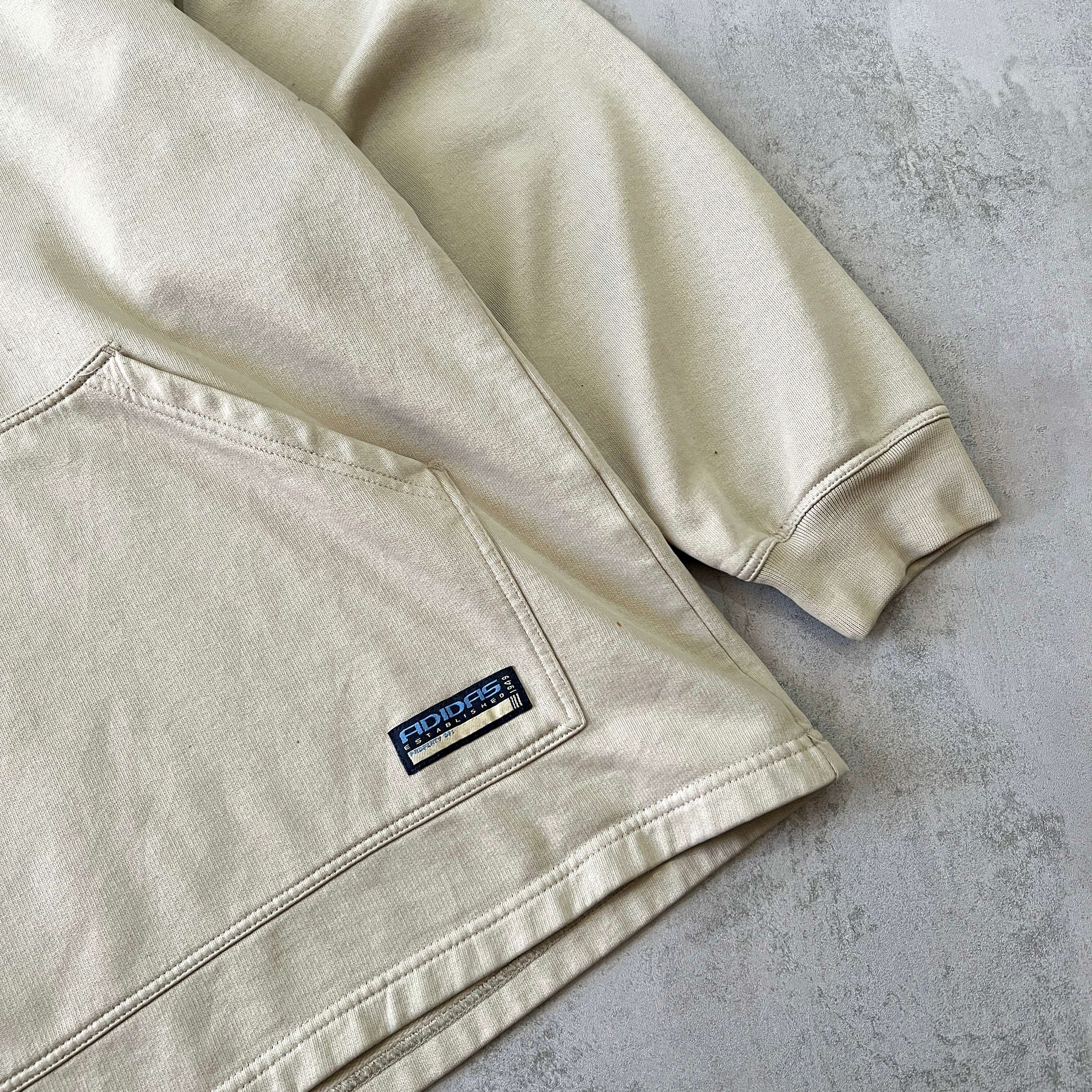 Adidas 1990s embroidered hoodie (XXL)