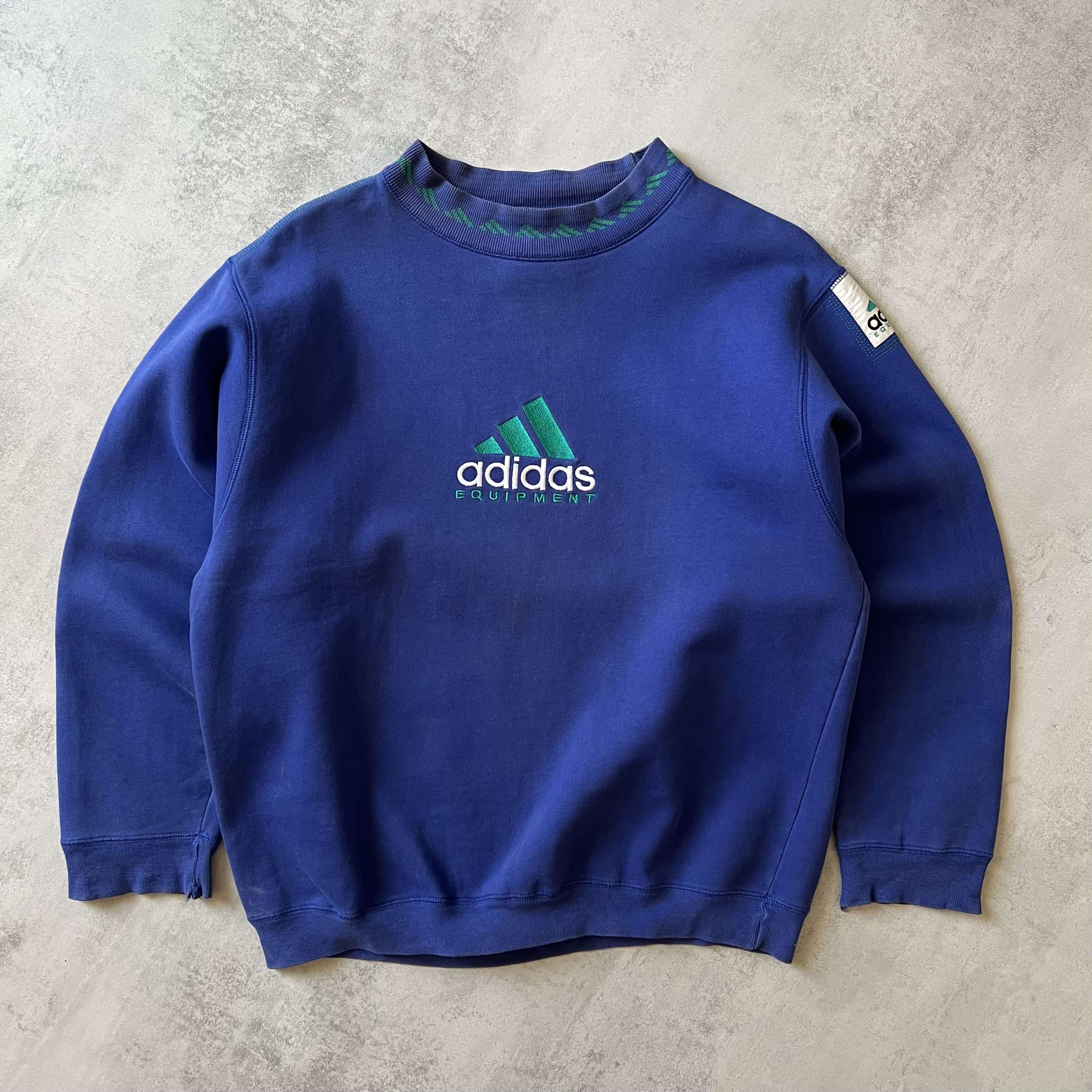 Adidas Equipment 1990s heavyweight embroidered sweatshirt (M)