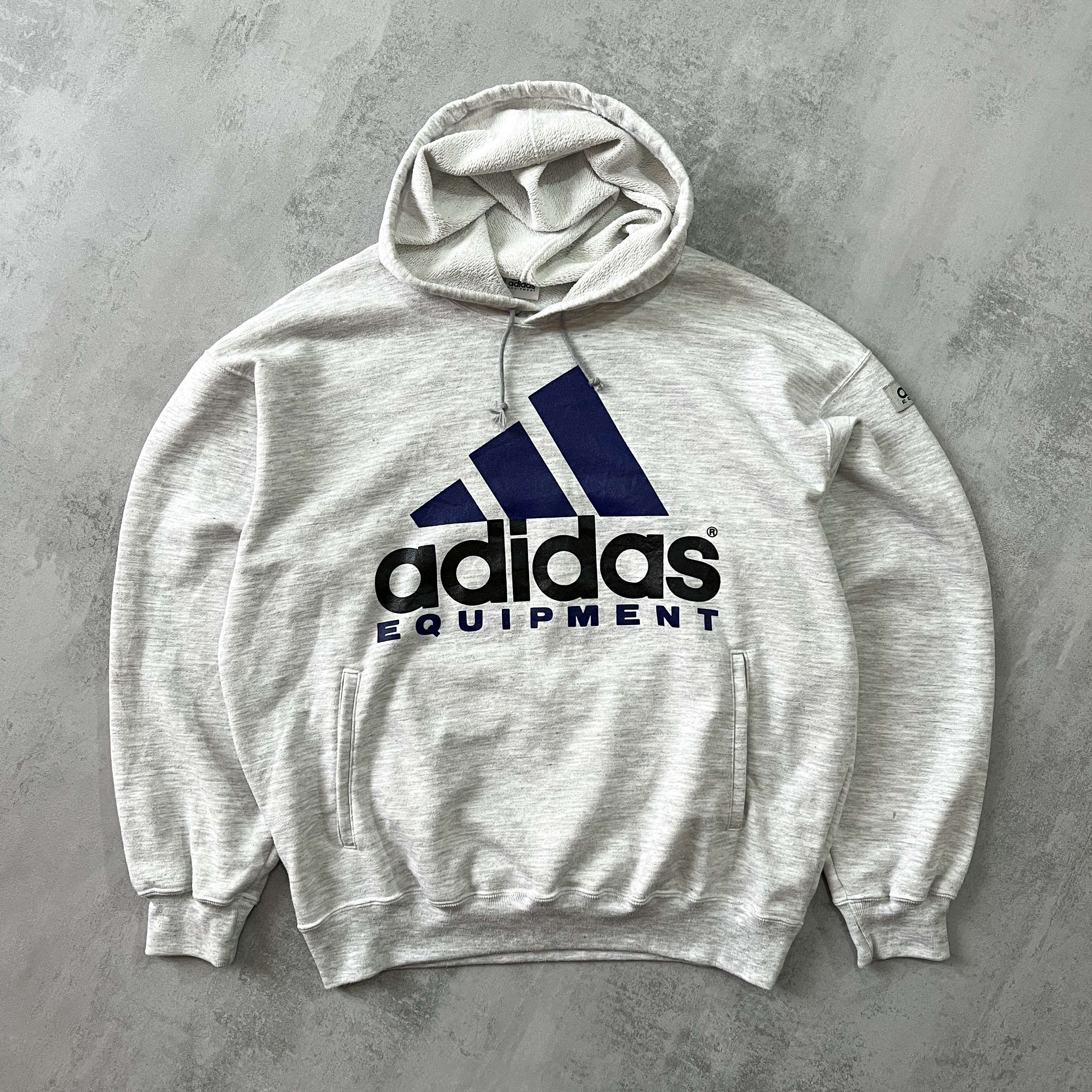 Adidas Equipment 1990s heavyweight spellout hoodie (M)