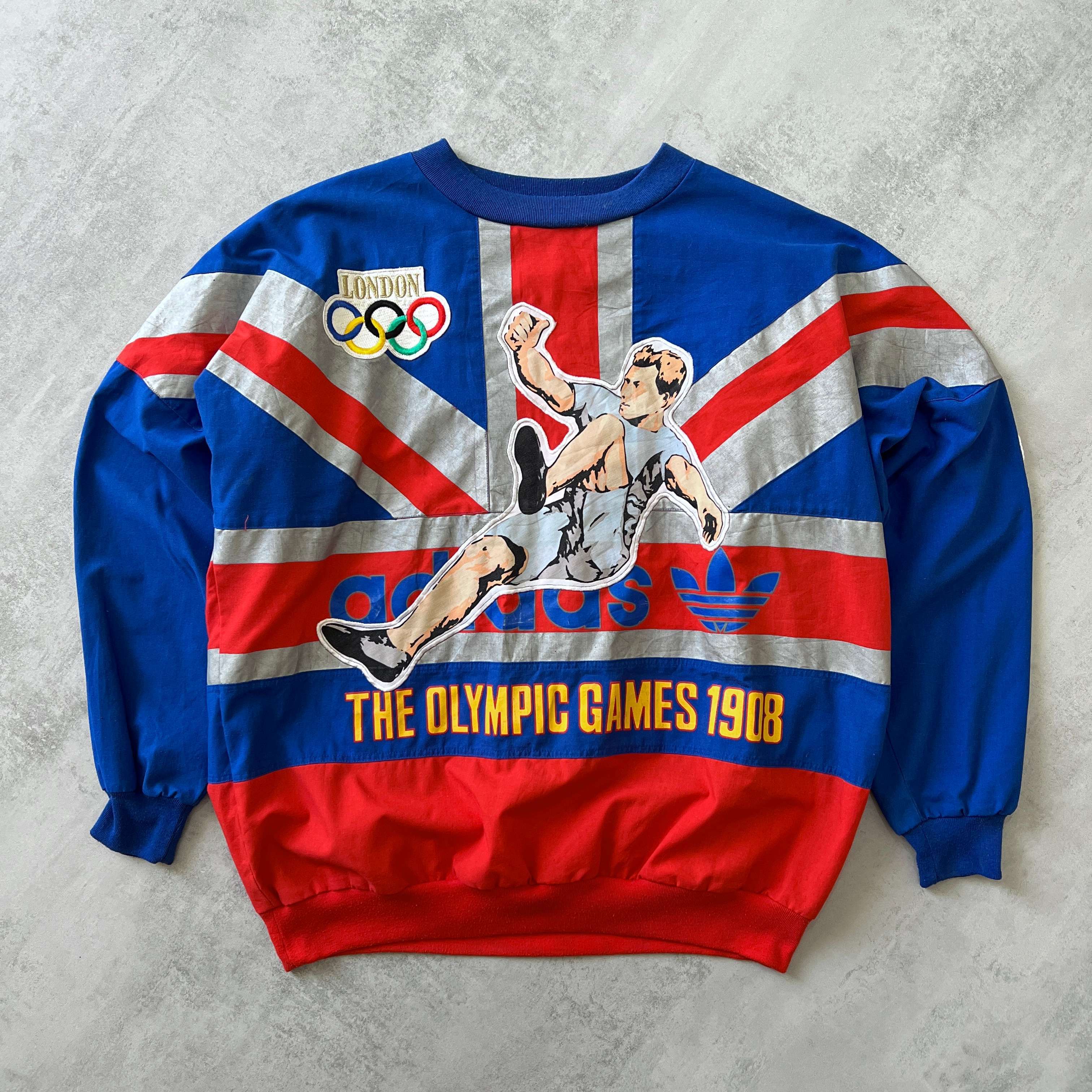 Adidas RARE 1990s 1908 London Olympic crewneck sweatshirt (M)
