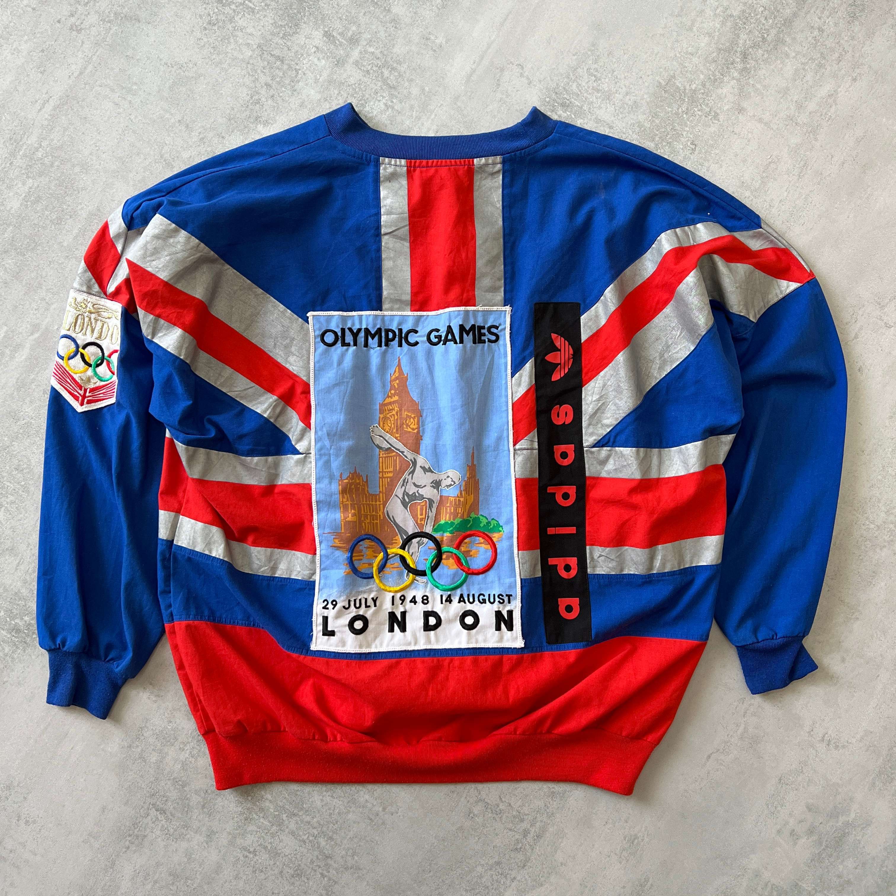 Adidas RARE 1990s 1908 London Olympic crewneck sweatshirt (M)