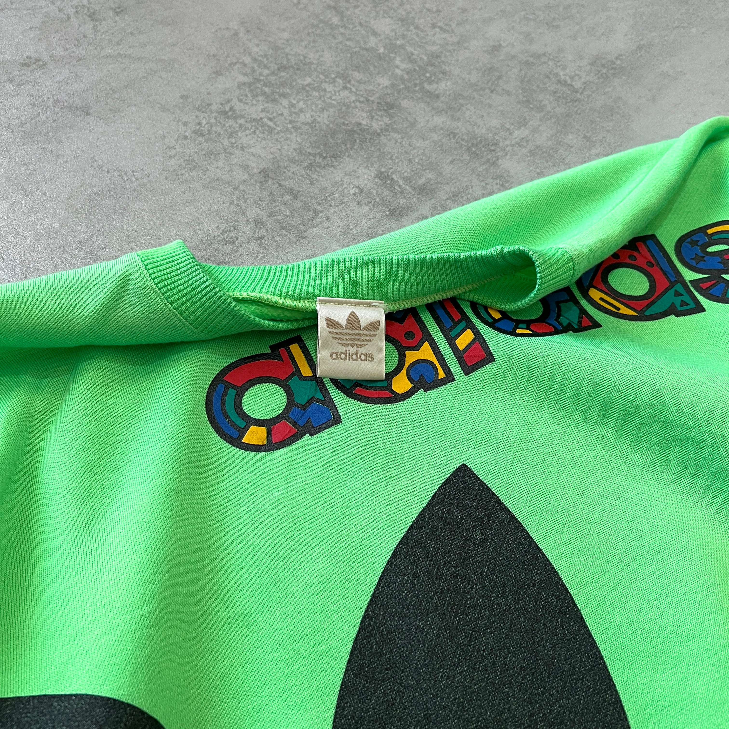 Adidas RARE 1990s embroidered crewneck sweatshirt (M)