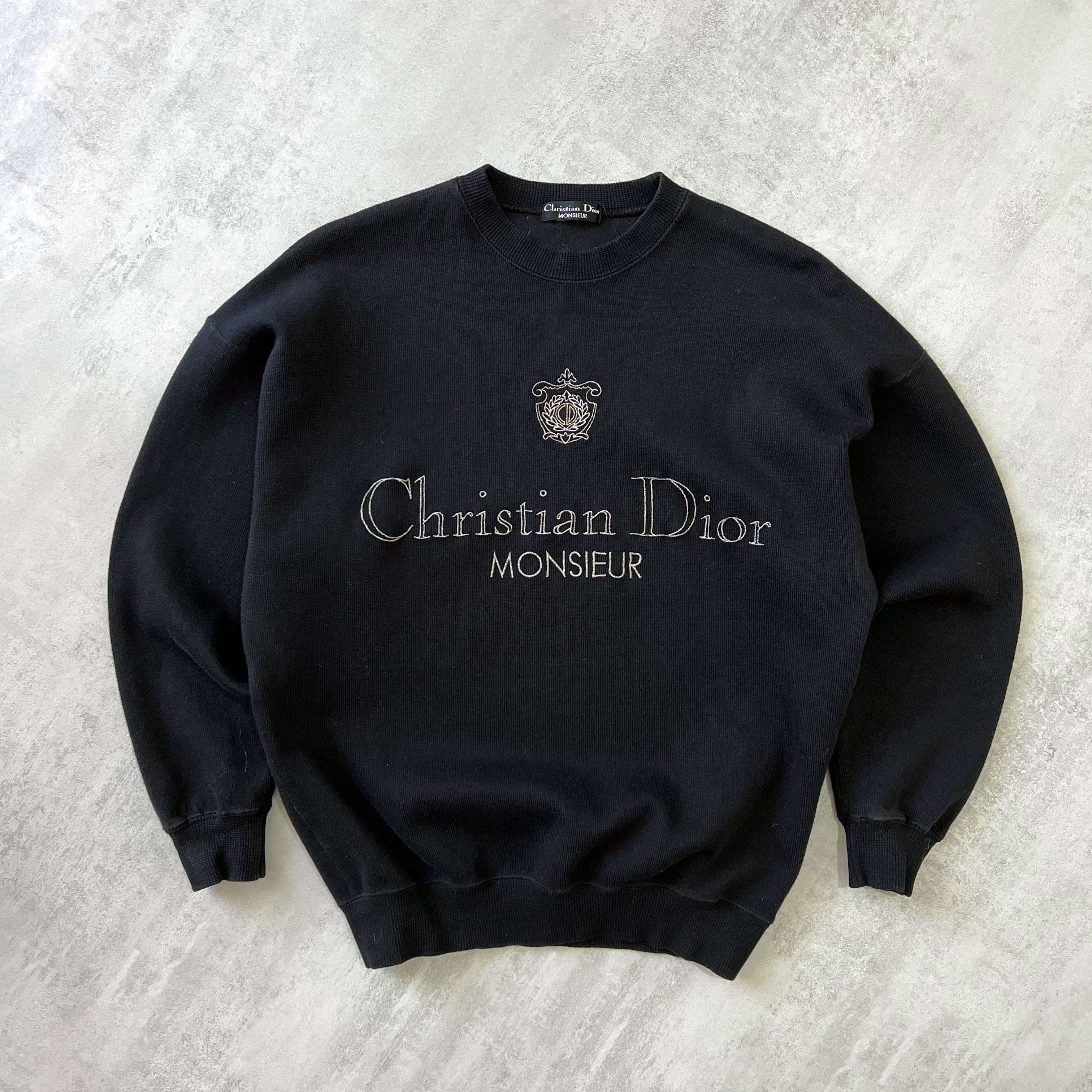 Dior RARE 1990s embroidered sweatshirt (M)