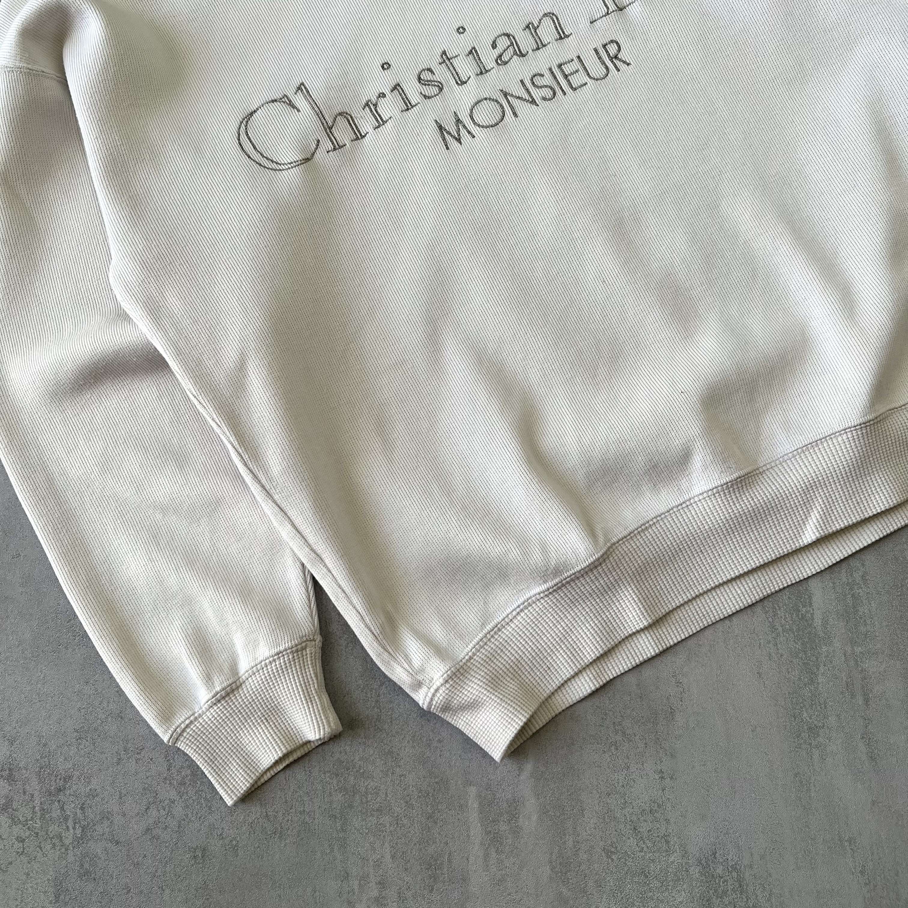 Dior RARE 1990s embroidered sweatshirt (M)