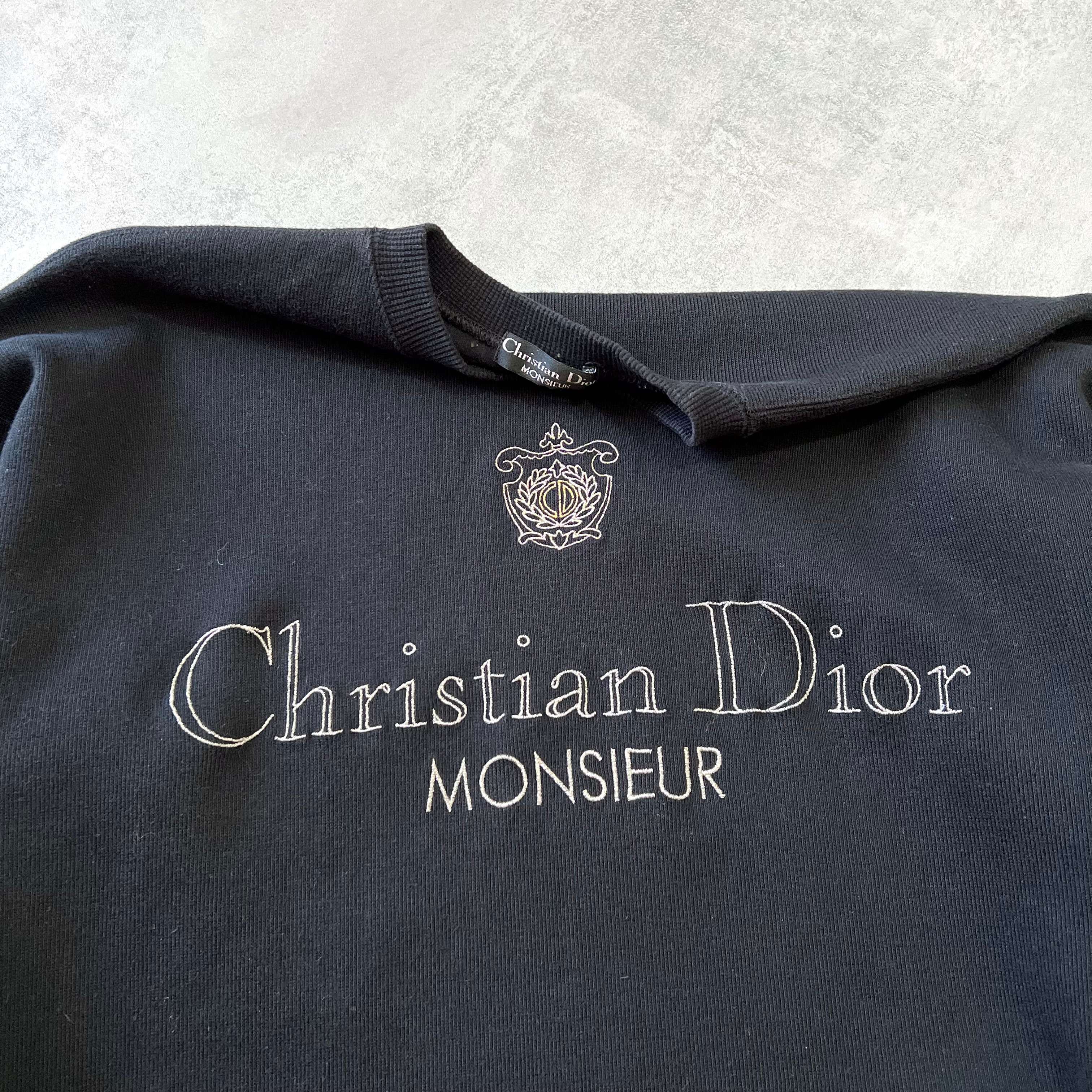 Dior RARE 1990s embroidered sweatshirt (M)