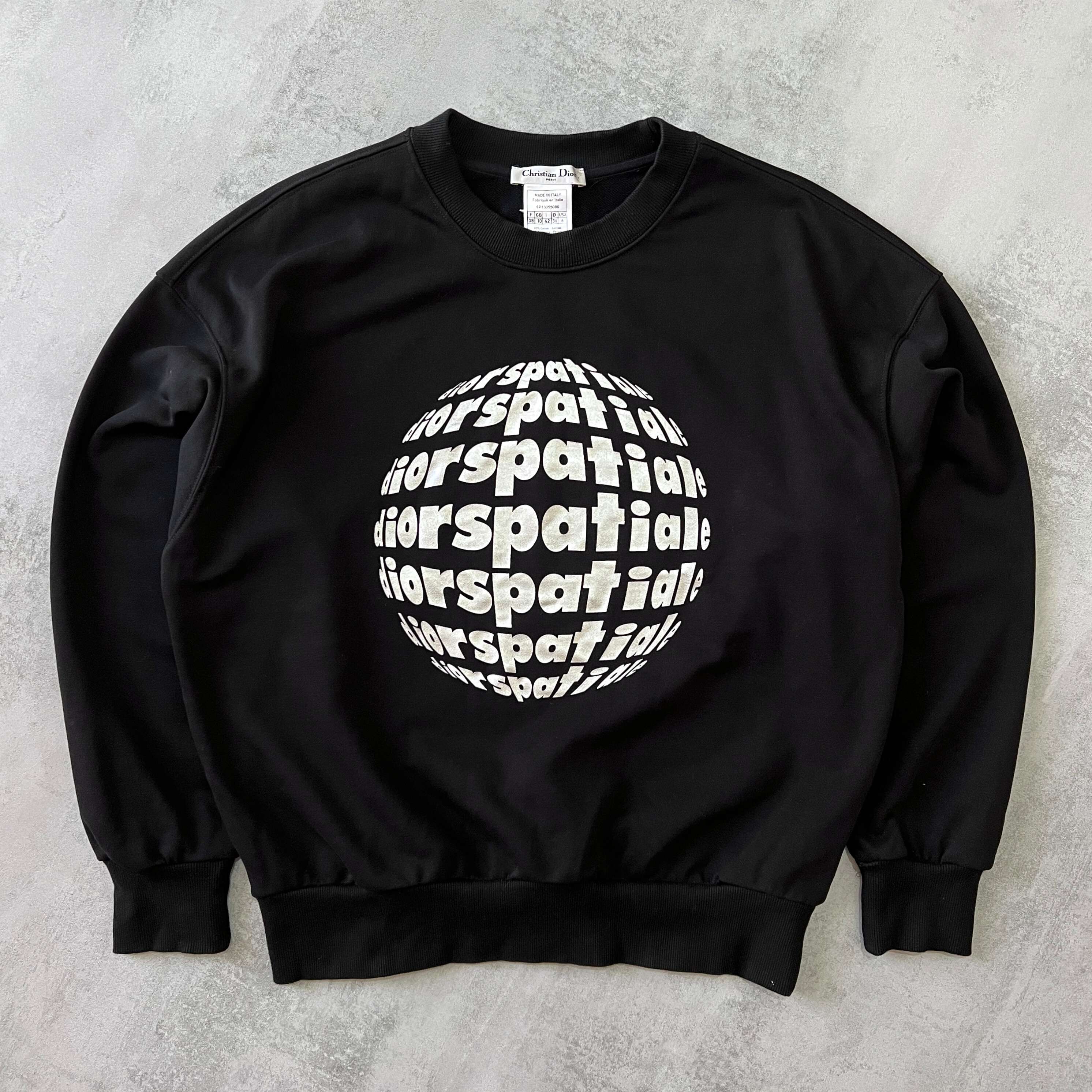 Dior RARE 1990s heavyweight spellout sweatshirt (M)