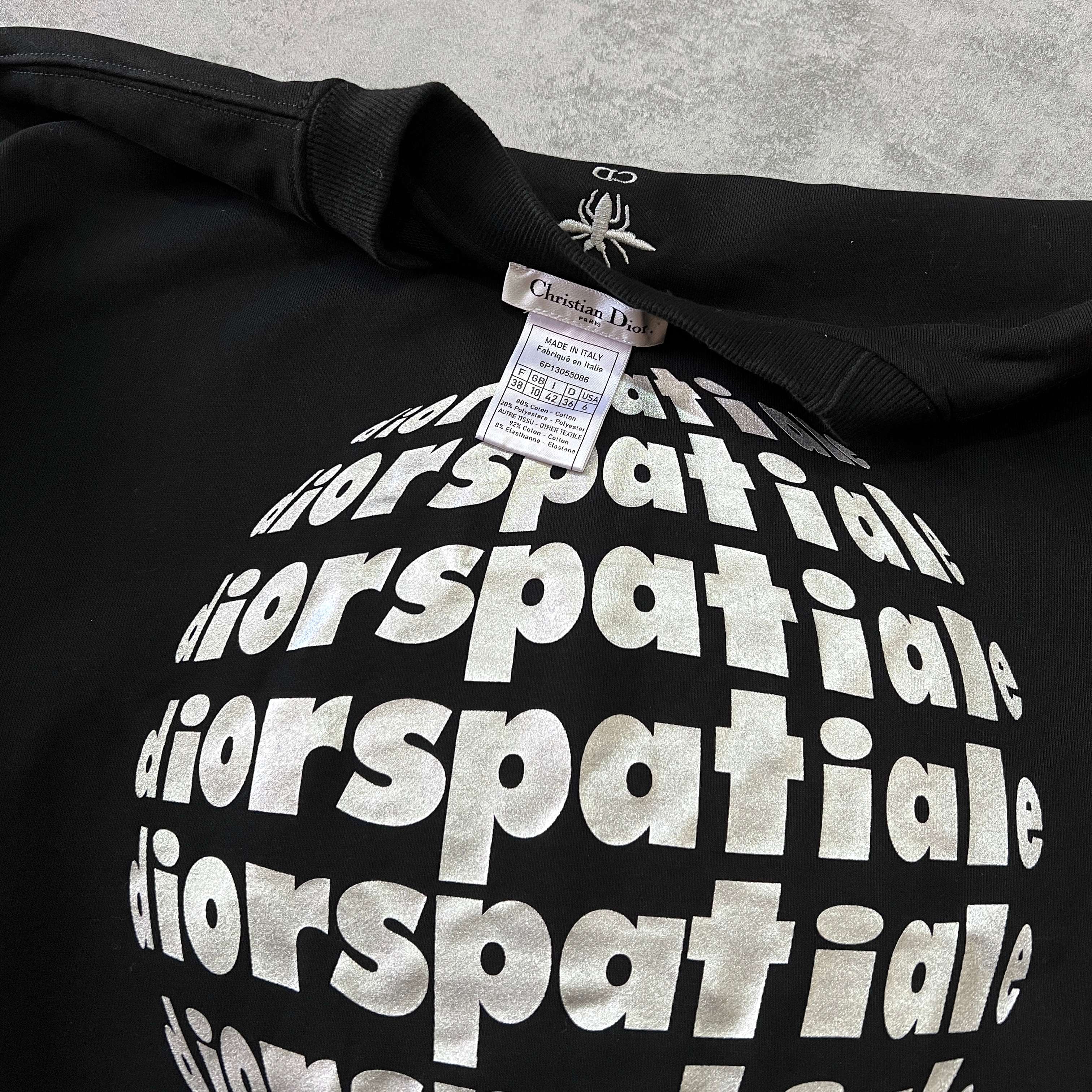 Dior RARE 1990s heavyweight spellout sweatshirt (M)