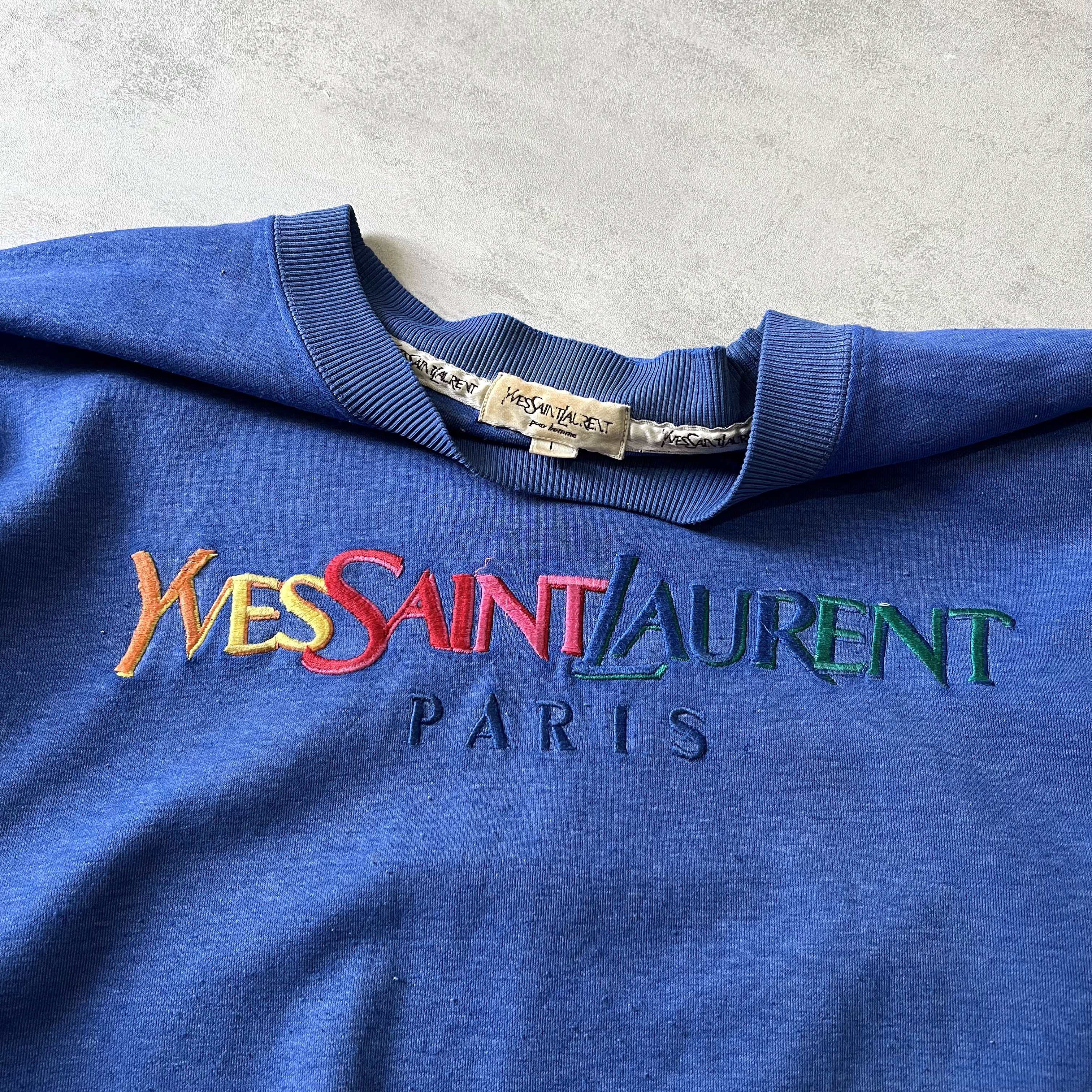 YSL RARE 1990s crewneck sweatshirt (L)