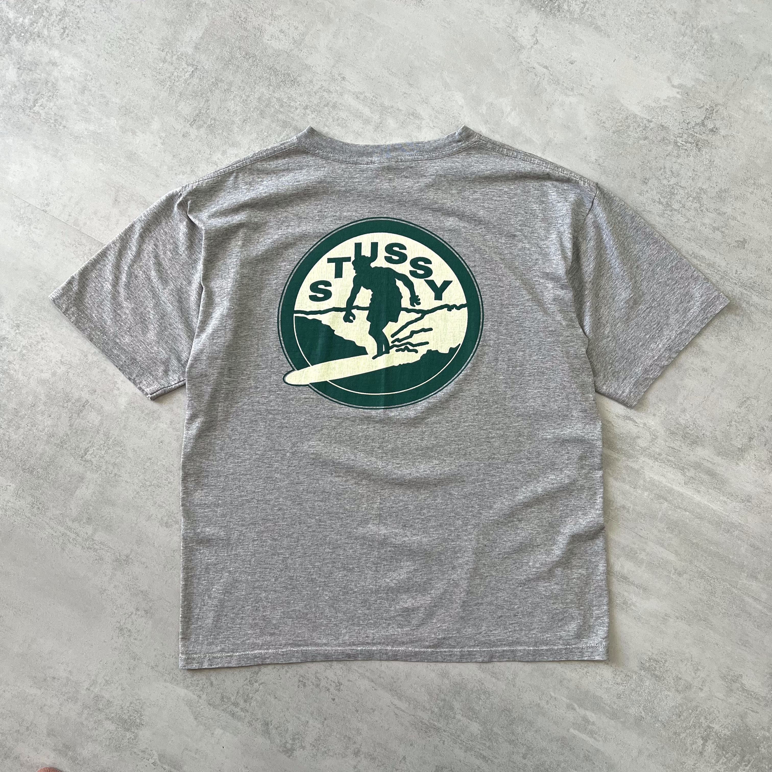 Stussy RARE 1990s heavyweight spellout t-shirt (S)