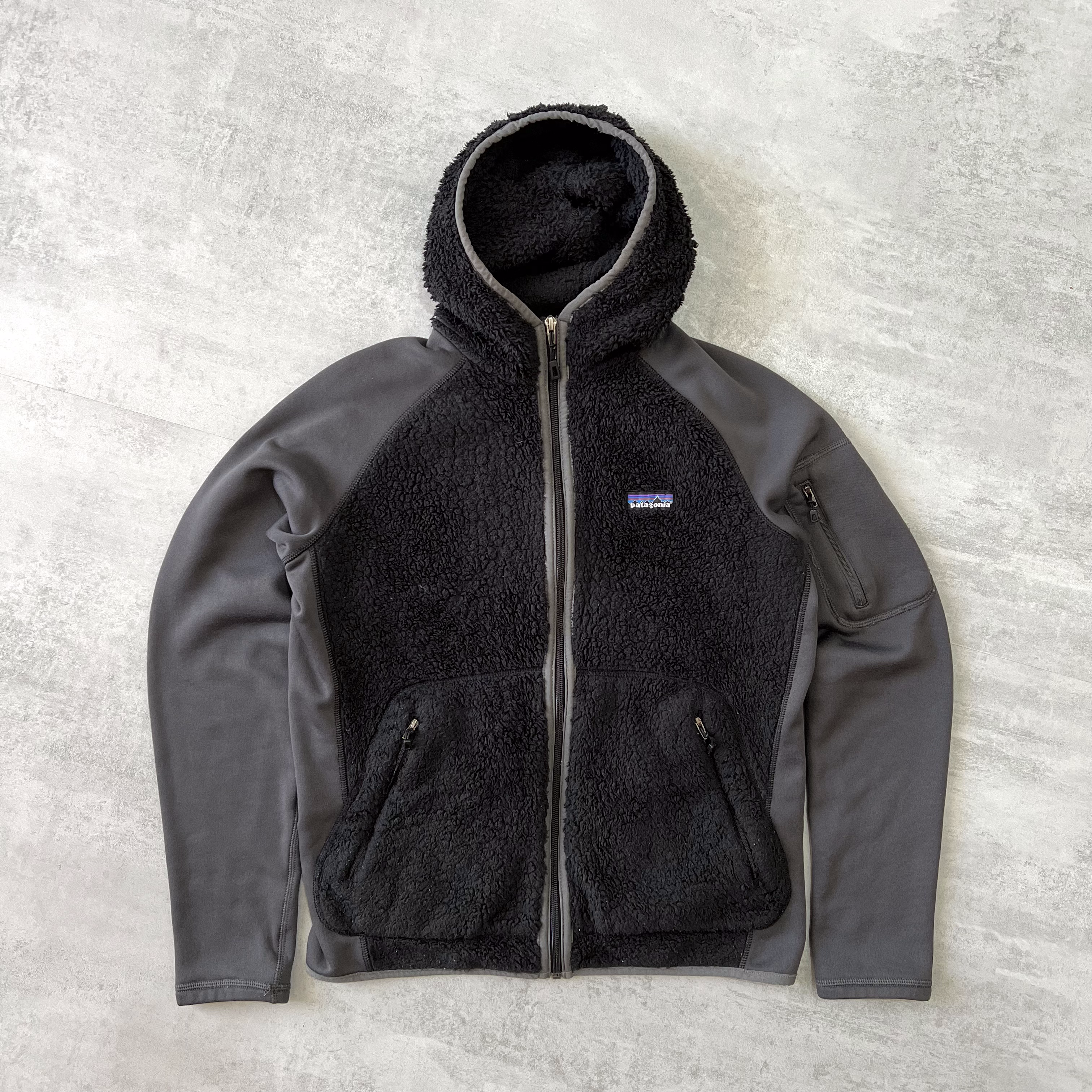 Patagonia 2000s zip heavyweight fleece hoodie (M)