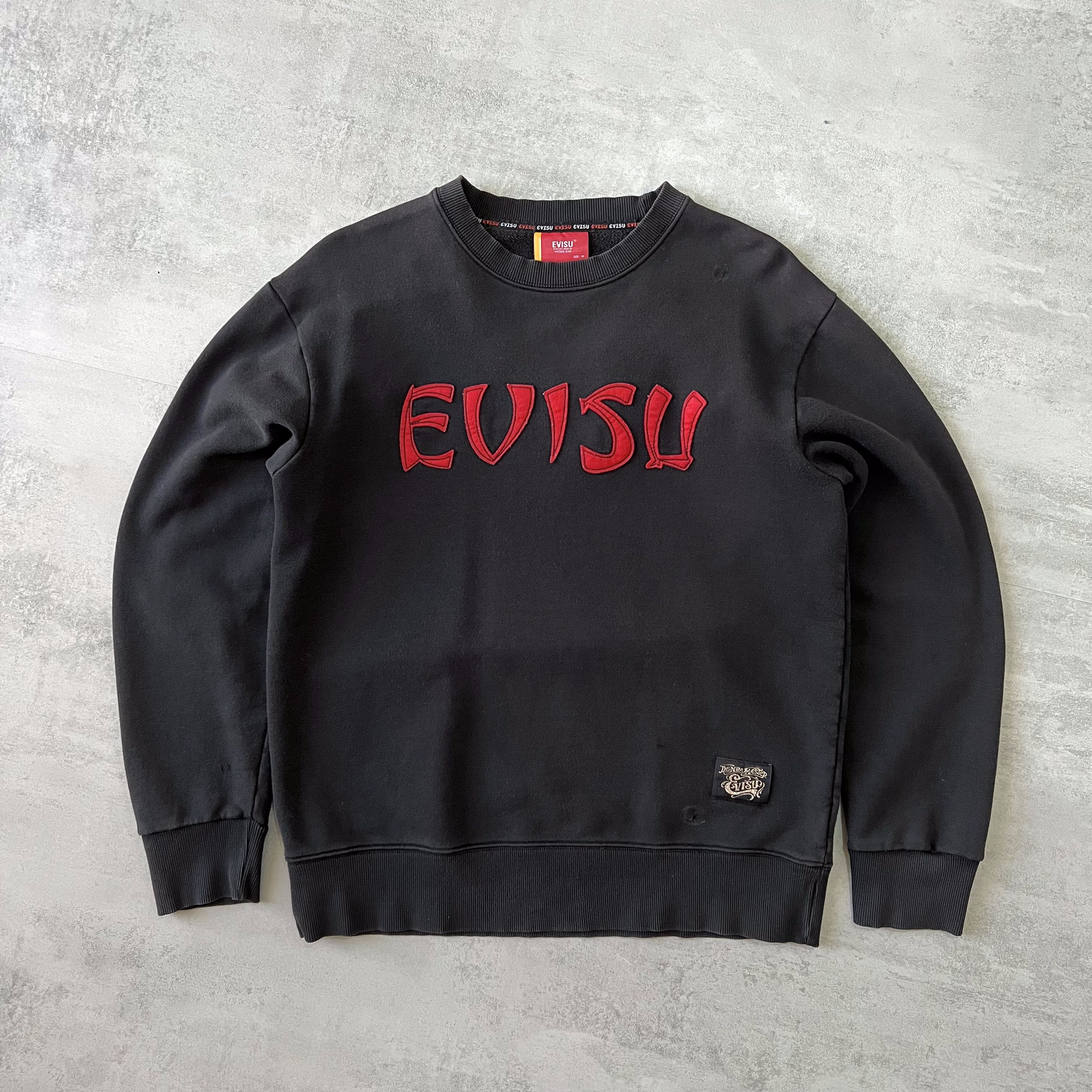 Evisu 1990s heavyweight crewneck sweatshirt (XXL)