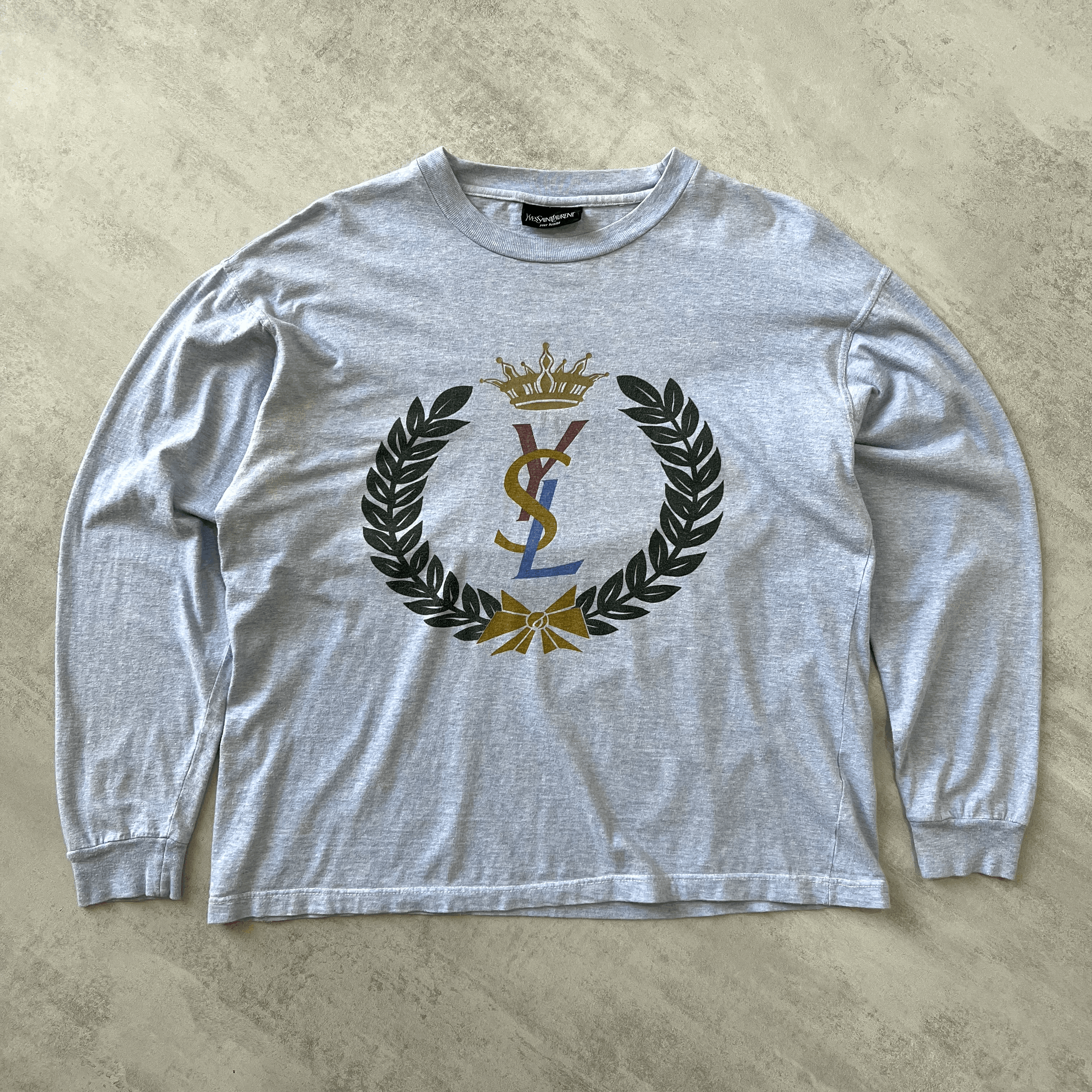 YSL RARE 1990s heavyweight long-sleeves t-shirt (M)
