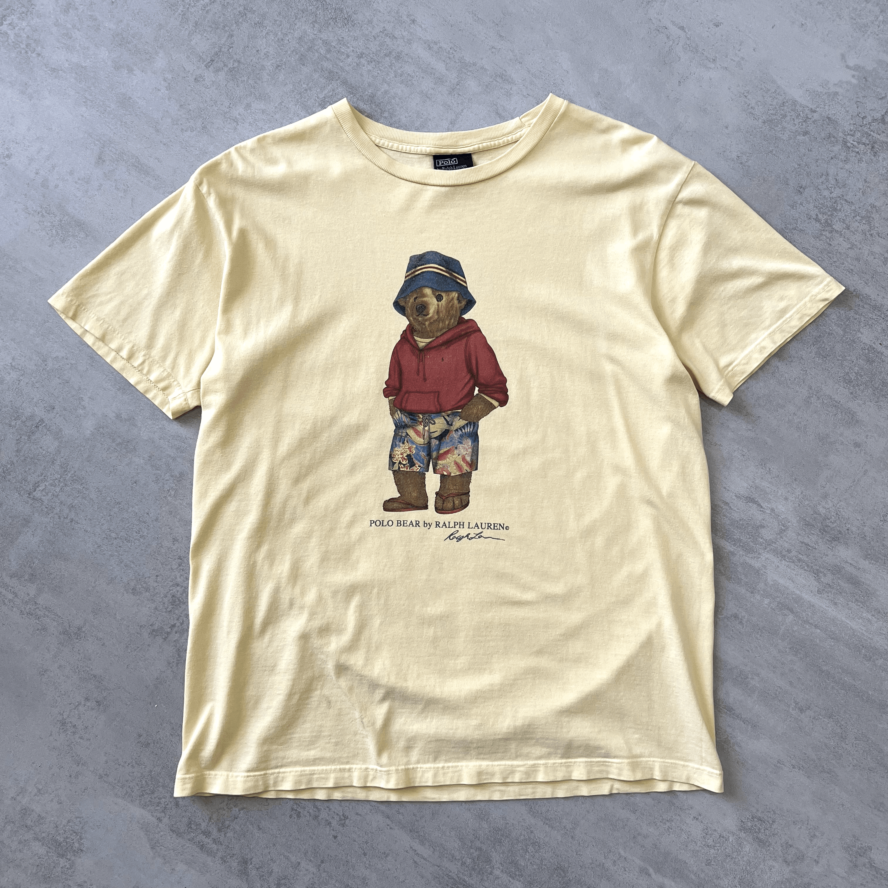 Polo Ralph Lauren 1990s heavyweight emboredired t-shirt (M)