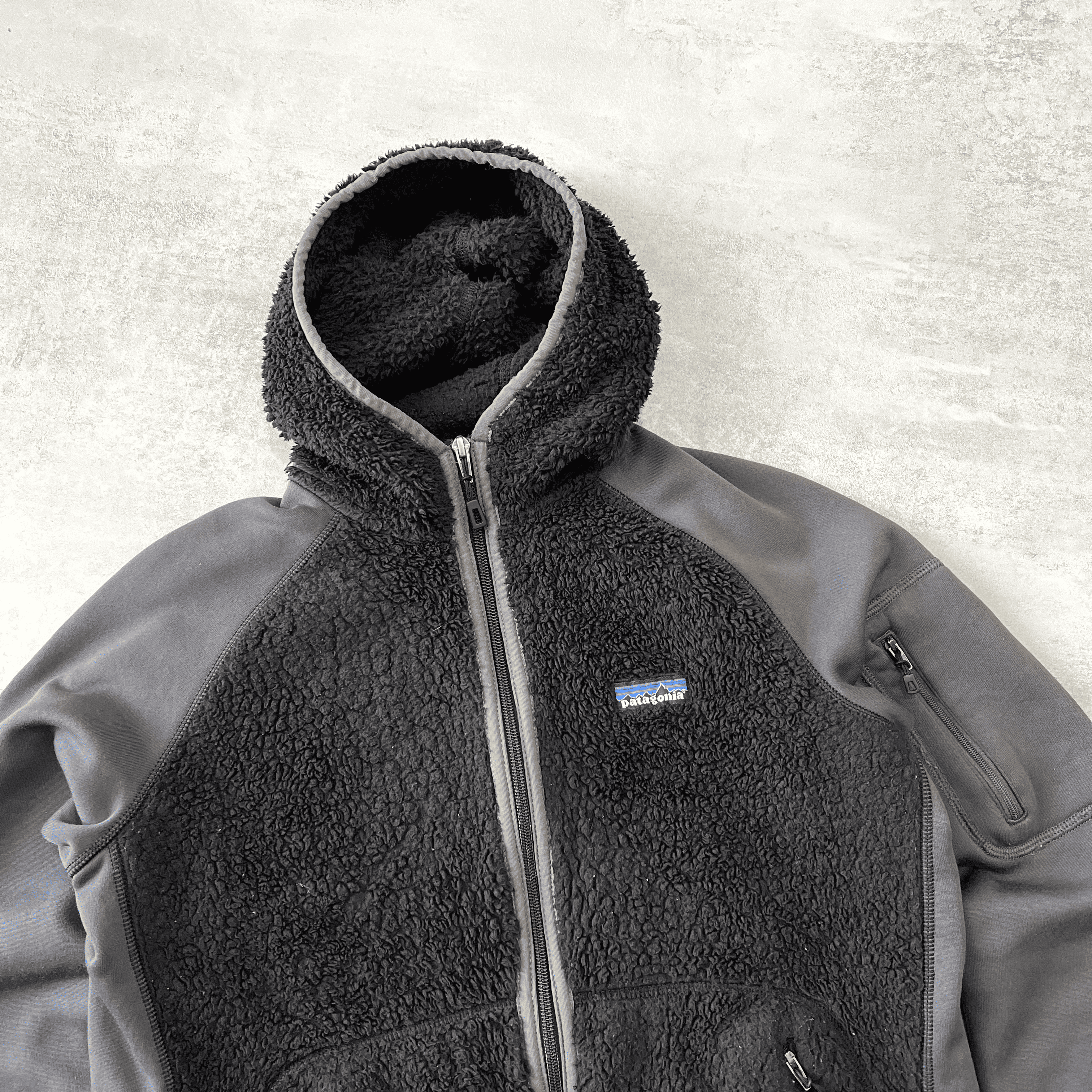 Patagonia 2000s zip heavyweight fleece hoodie (M)