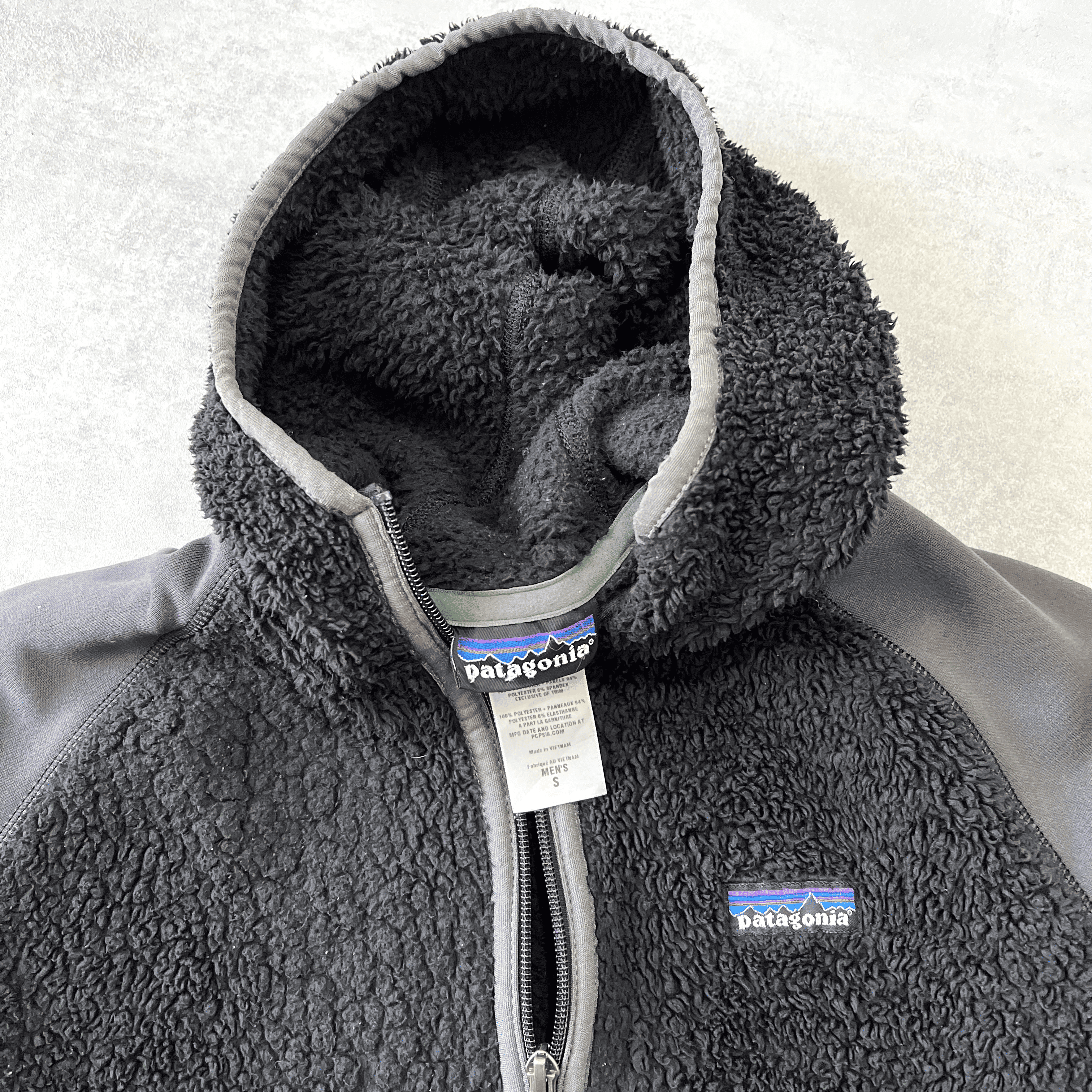 Patagonia 2000s zip heavyweight fleece hoodie (M)