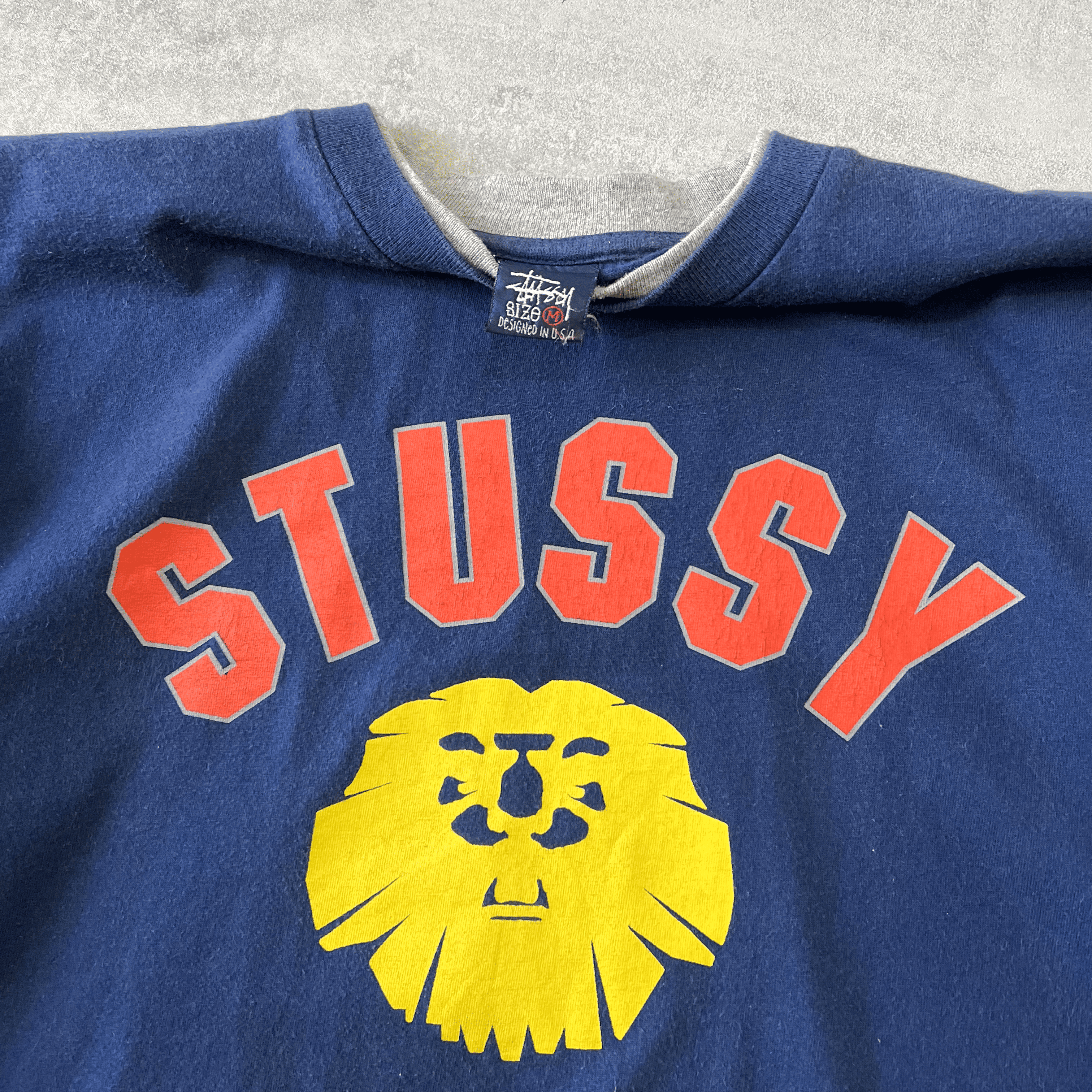 Stussy RARE 1990s heavyweight spellout t-shirt (M)