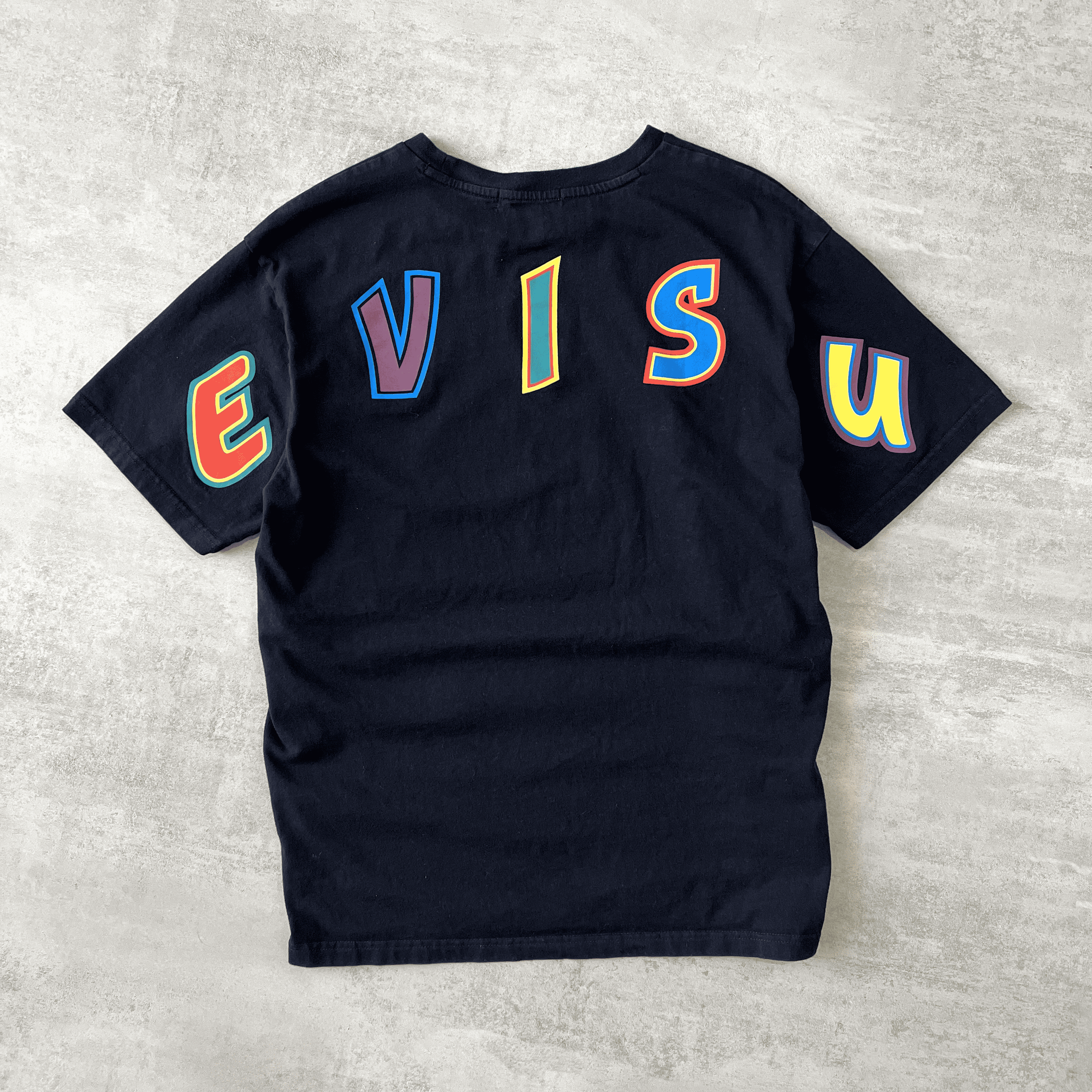Evisu 1990s heavyweight spellout t-shirt (M)