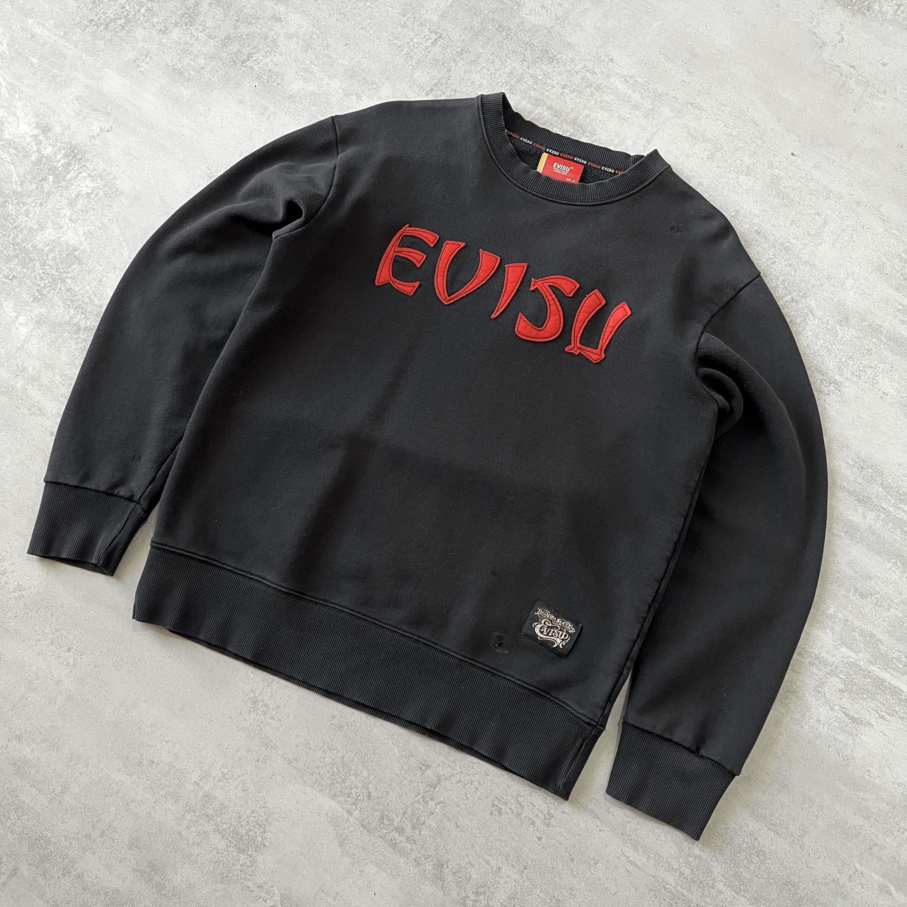Evisu 1990s heavyweight crewneck sweatshirt (XXL)