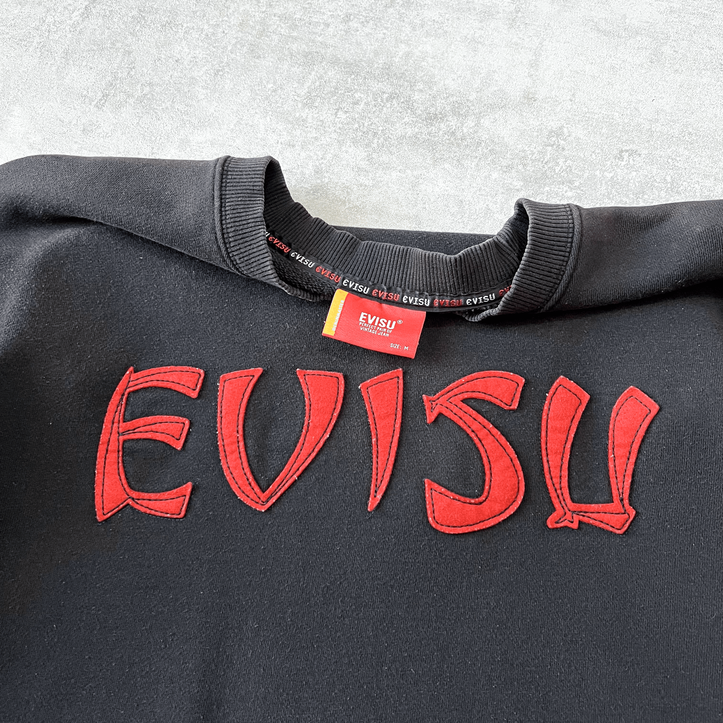 Evisu 1990s heavyweight crewneck sweatshirt (XXL)