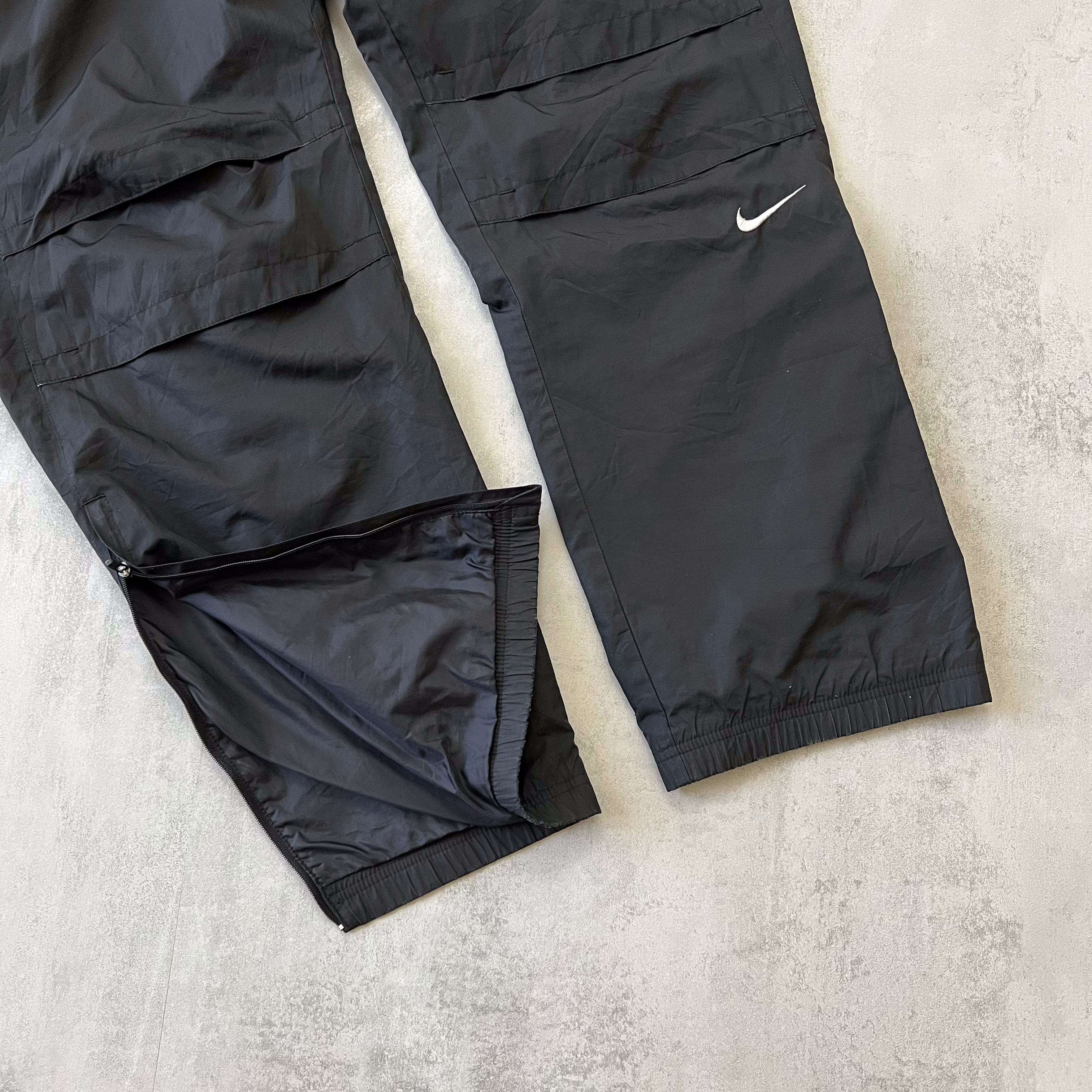 Nike 2000s double swoosh trackpants (L)