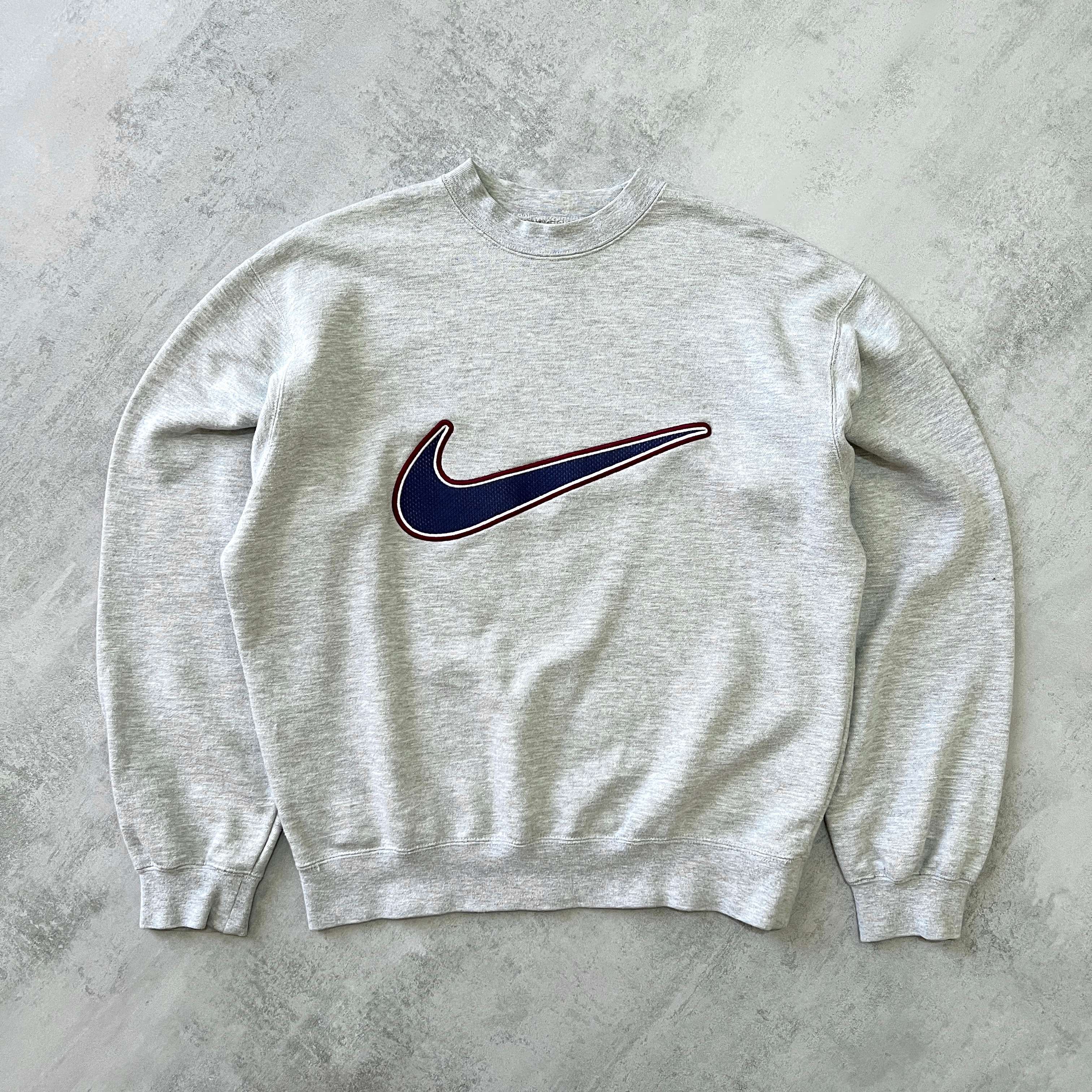 Nike 1990s heavyweight embroidered sweatshirt (L)