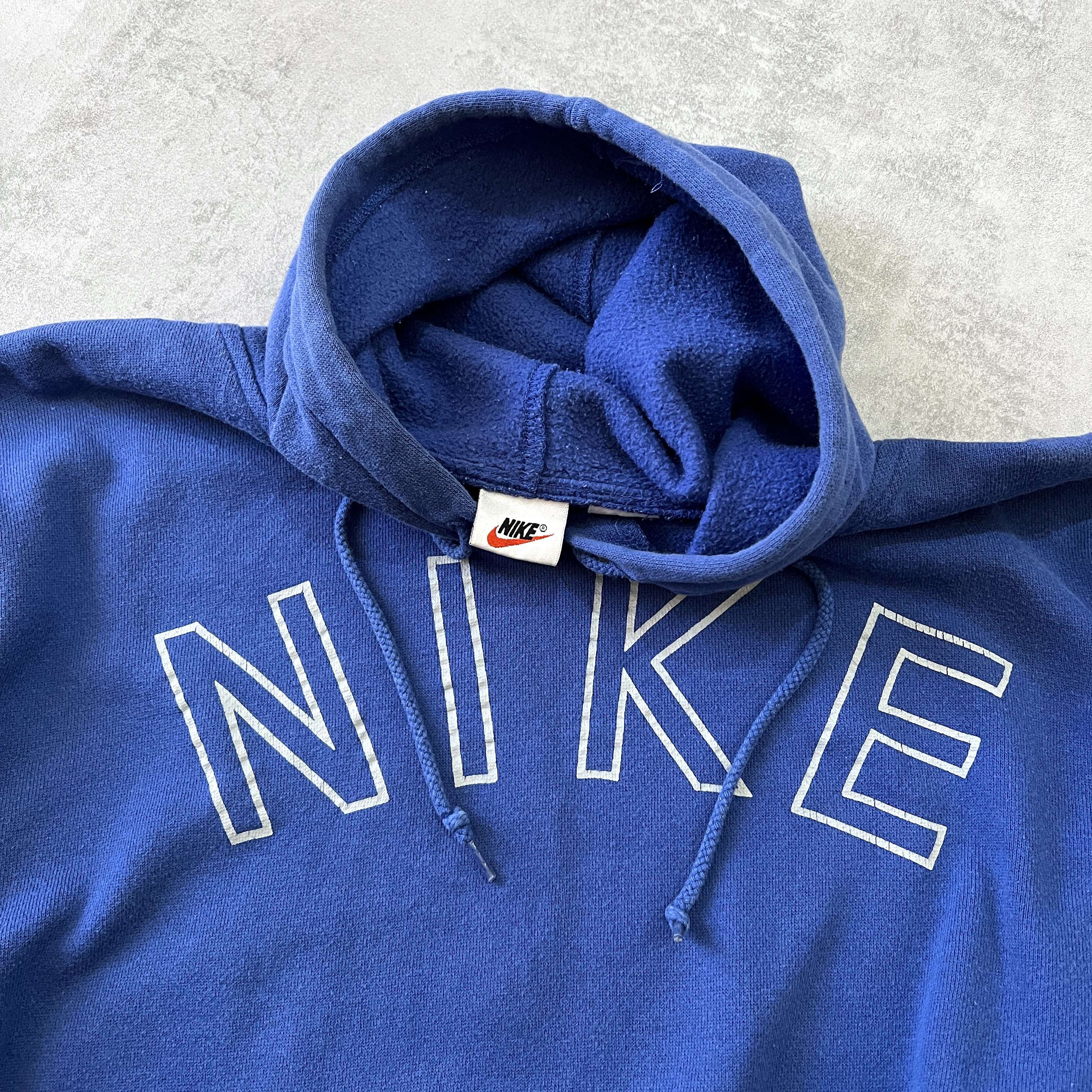 Nike 1990s heavyweight spellout hoodie (S)