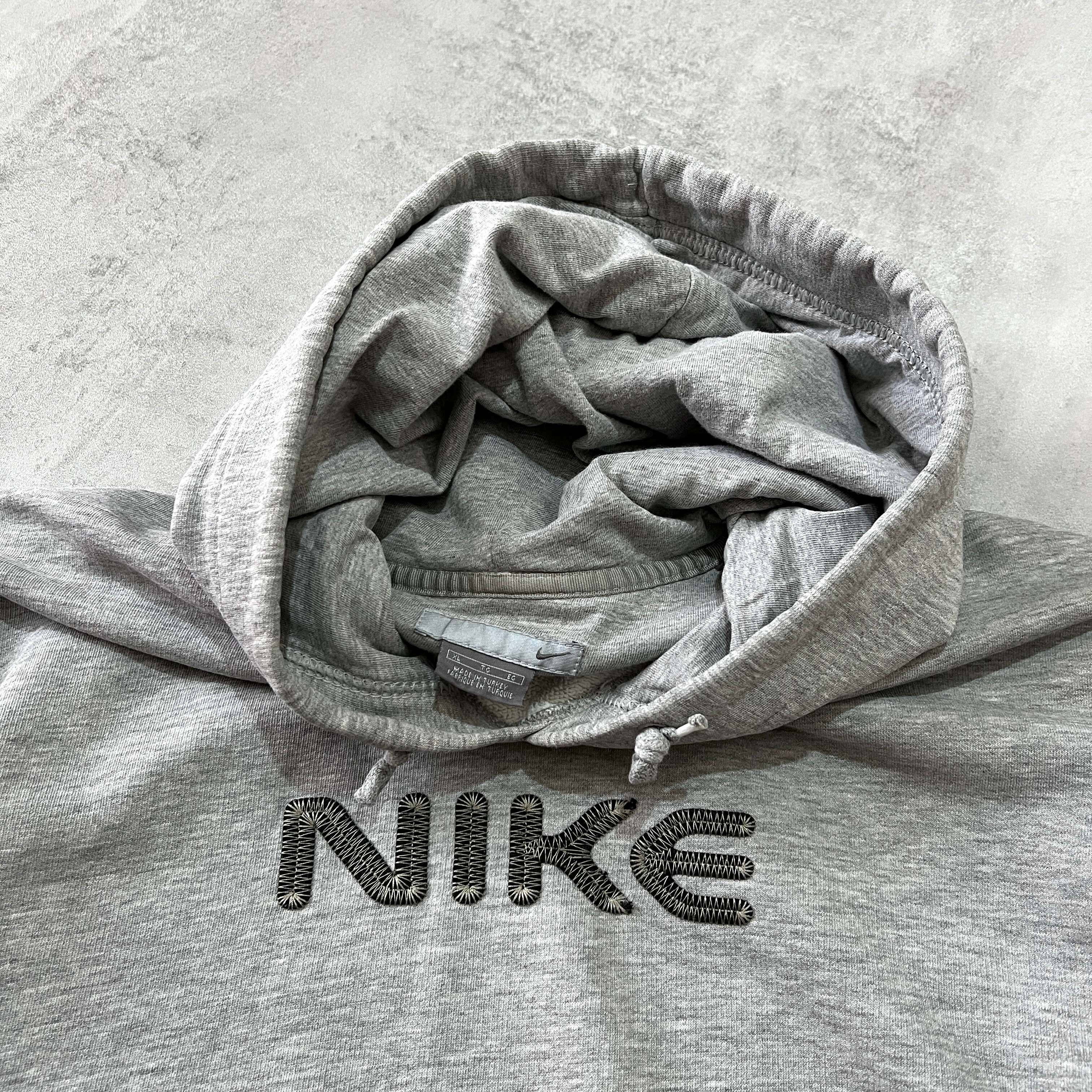 Nike 2000s heavyweight embroidered hoodie (XL)