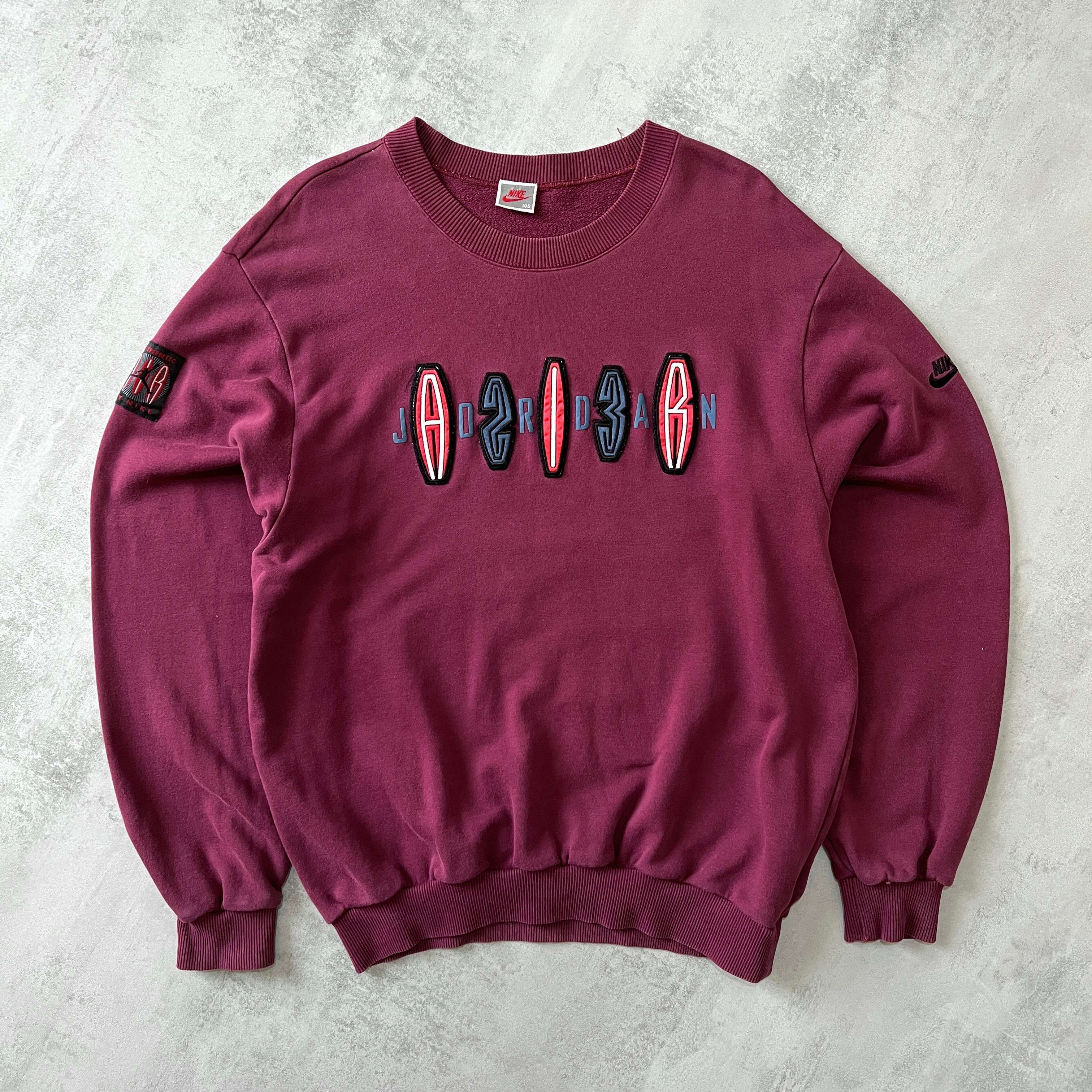 Nike RARE 1980s Air Jordan embroidered crewneck sweatshirt (L)