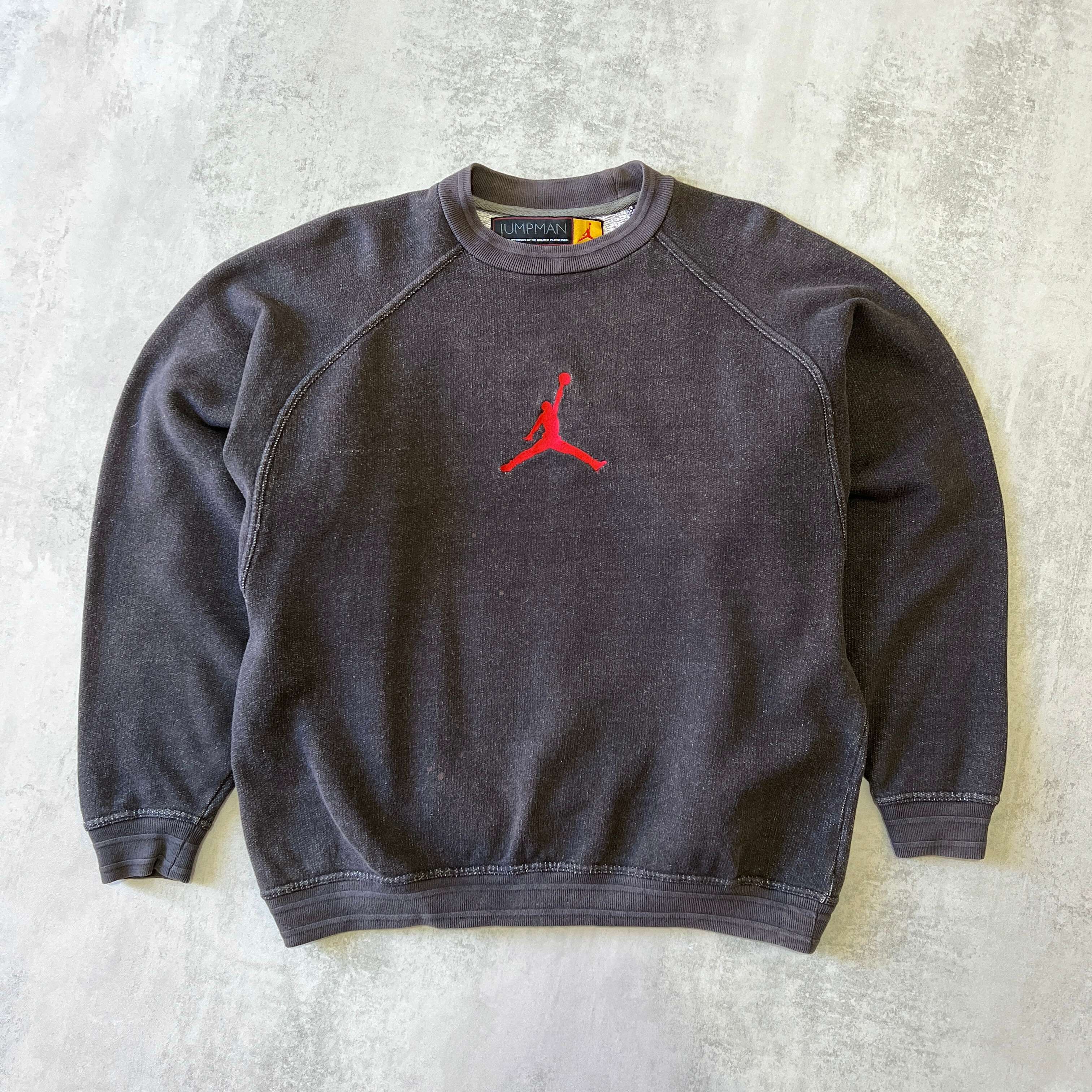 Nike RARE 1990s Air Jordan heavyweight embroidered sweatshirt (L)