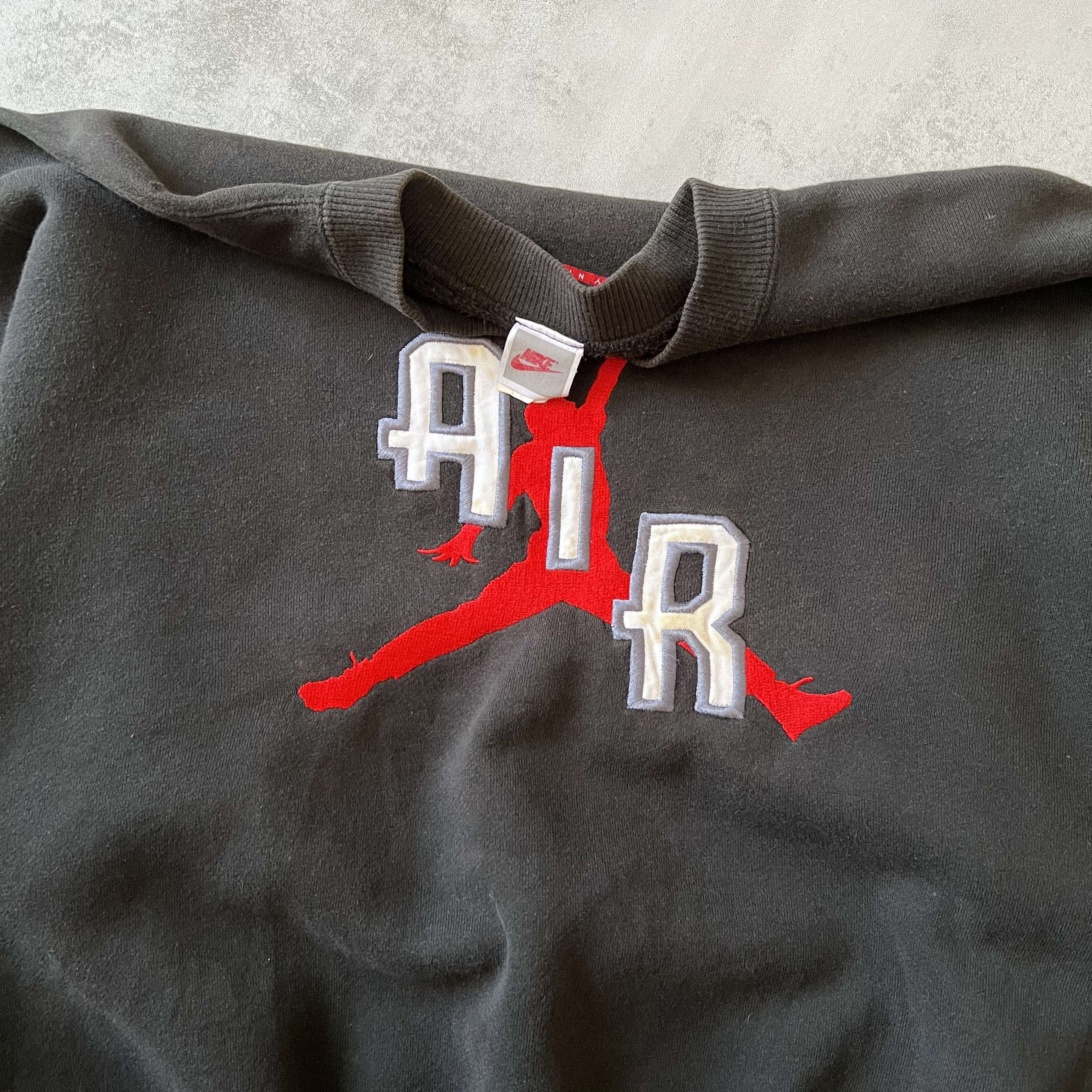 Nike RARE 1990s Air Jordan heavyweight embroidered sweatshirt (M)