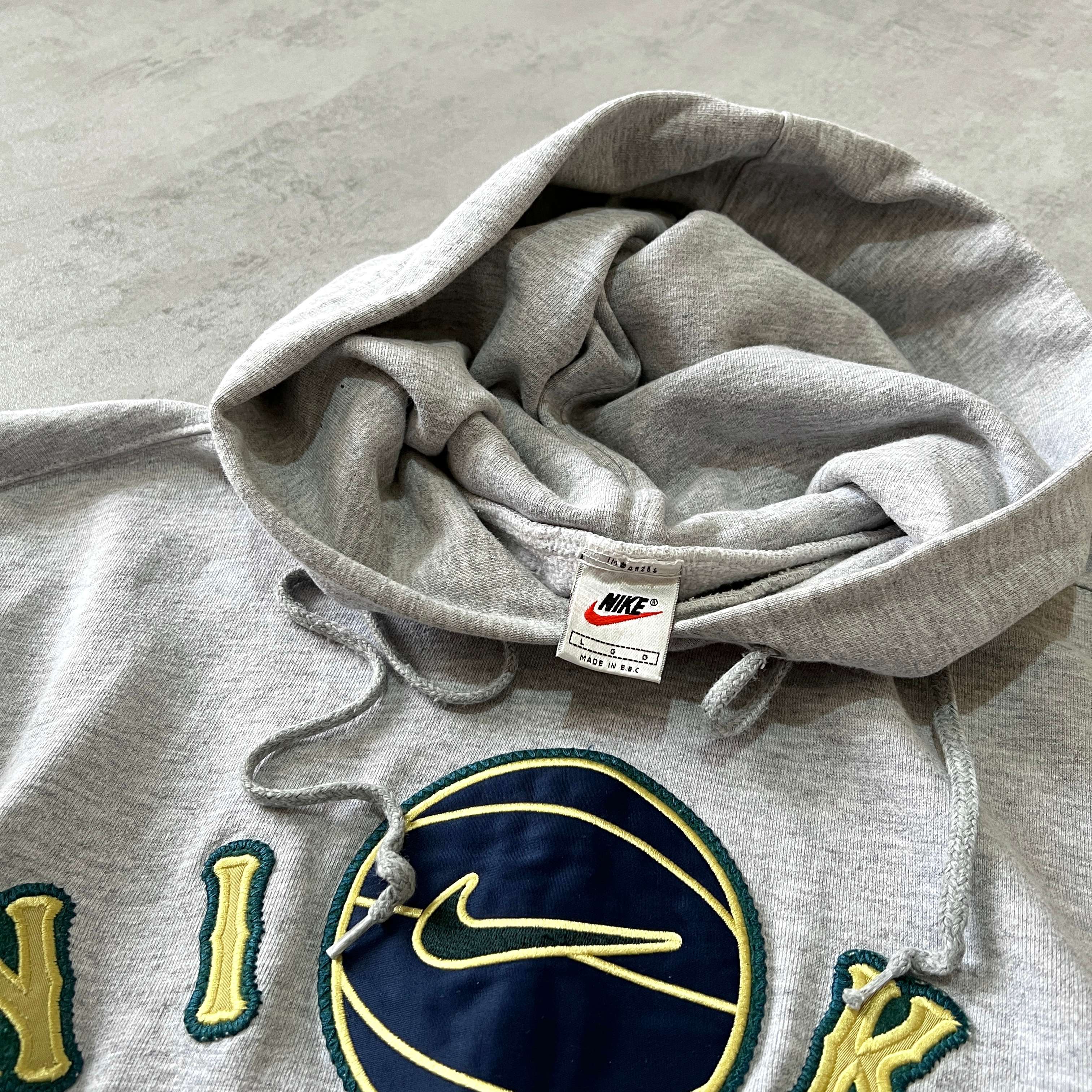 Nike RARE 1990s heavyweight embroidered hoodie (L)