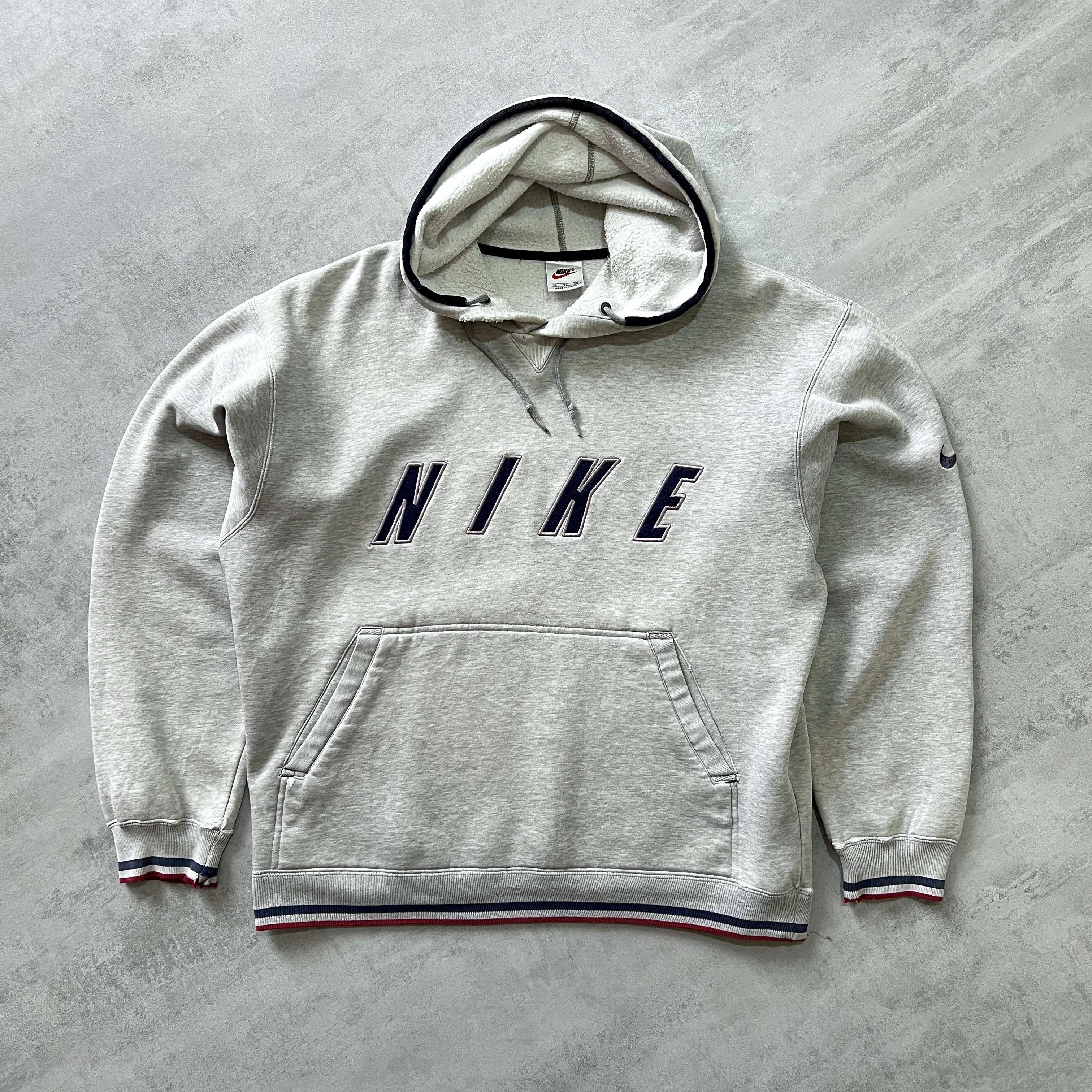 Nike RARE 1990s heavyweight embroidered hoodie (XL)