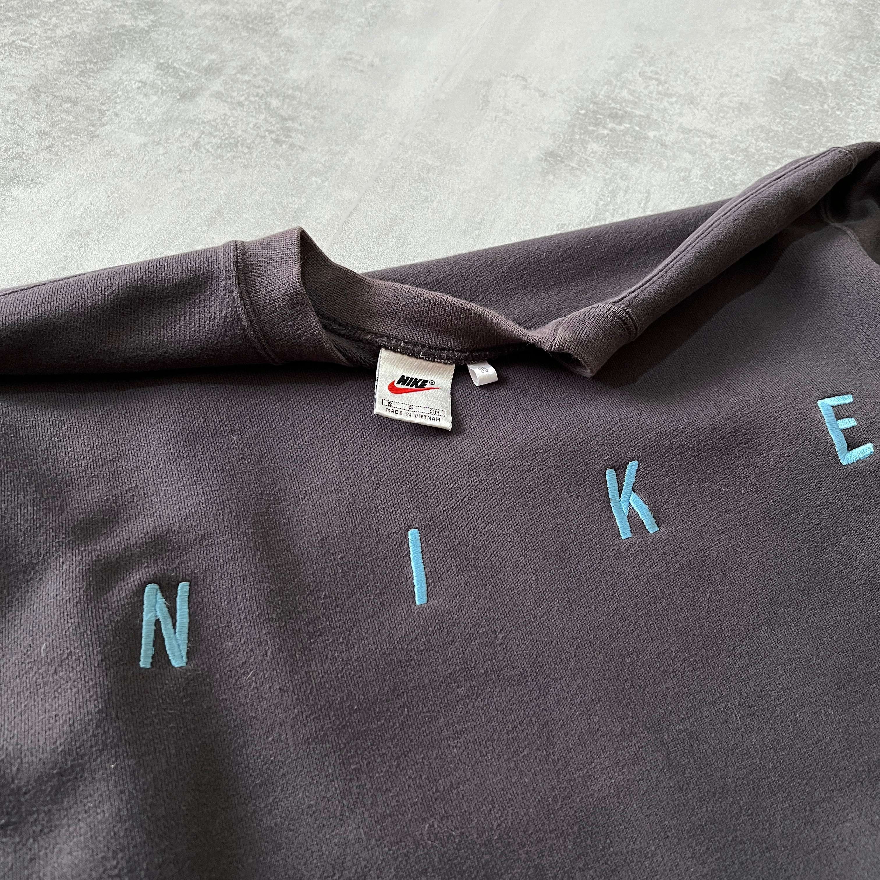 Nike RARE 1990s heavyweight embroidered sweatshirt (S)
