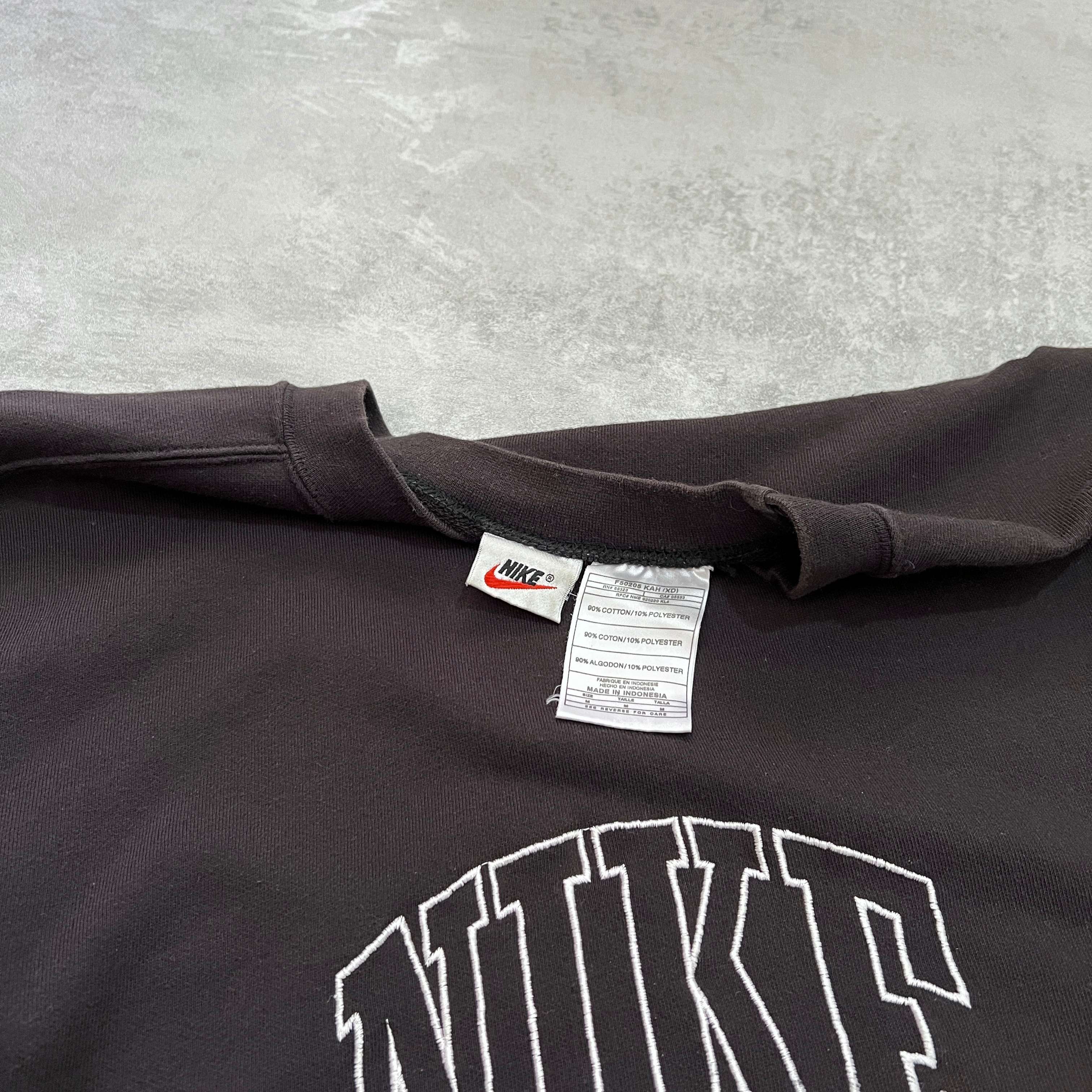 Nike RARE 1990s heavyweight embroidered sweatshirt (S)