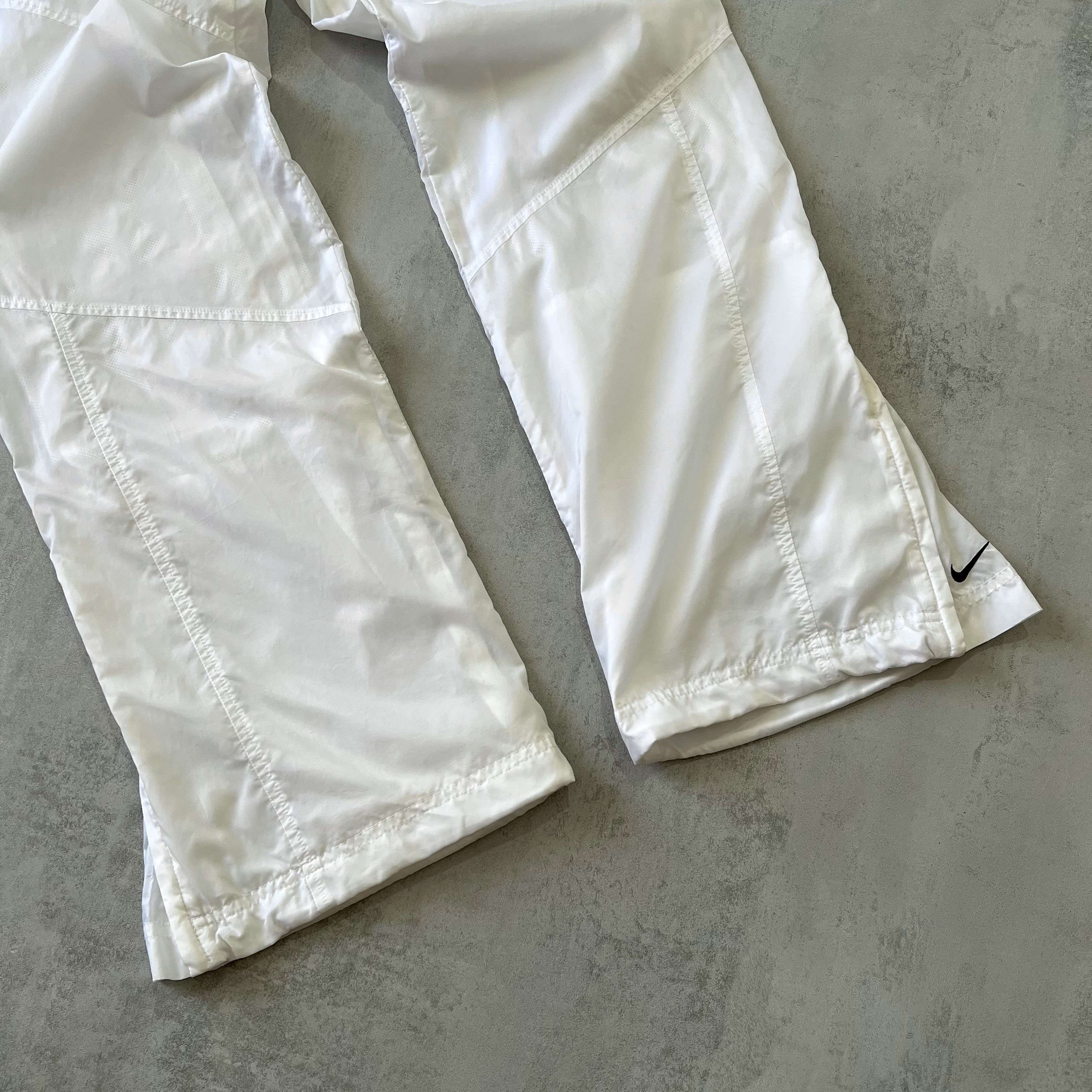 Nike RARE 2000s double swoosh trackpants (M)