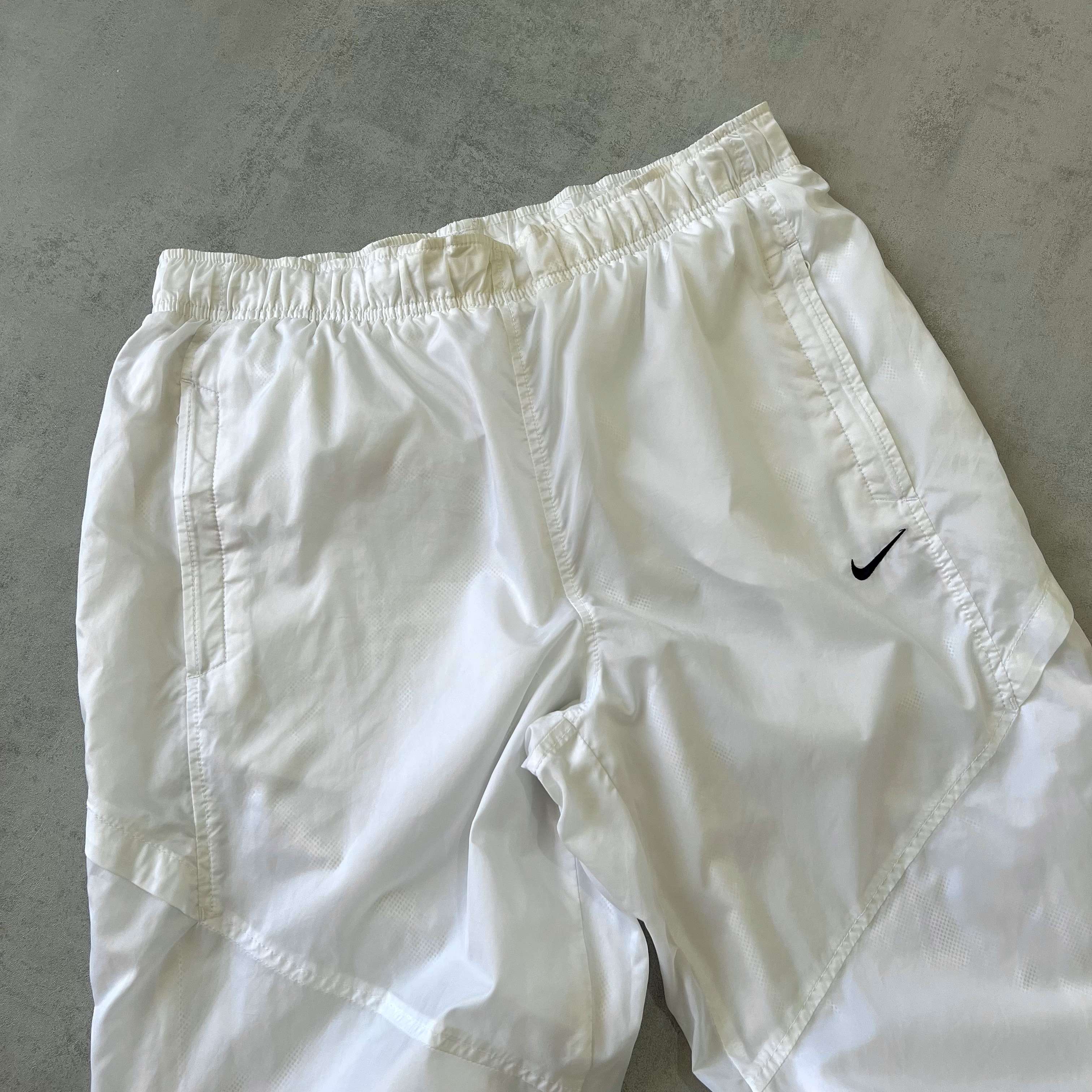 Nike RARE 2000s double swoosh trackpants (M)