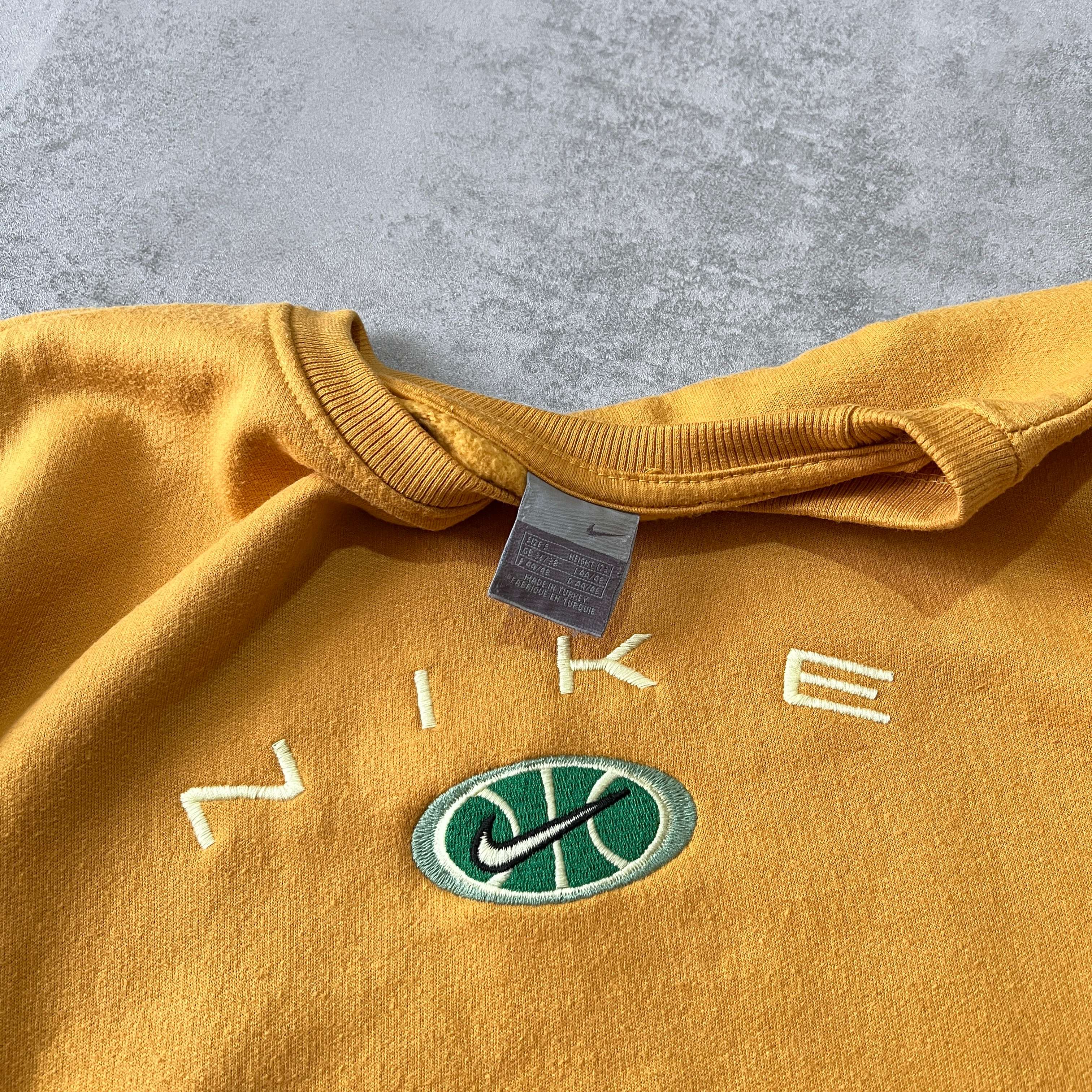 Nike RARE 2000s heavyweight embroidered sweatshirt (M)