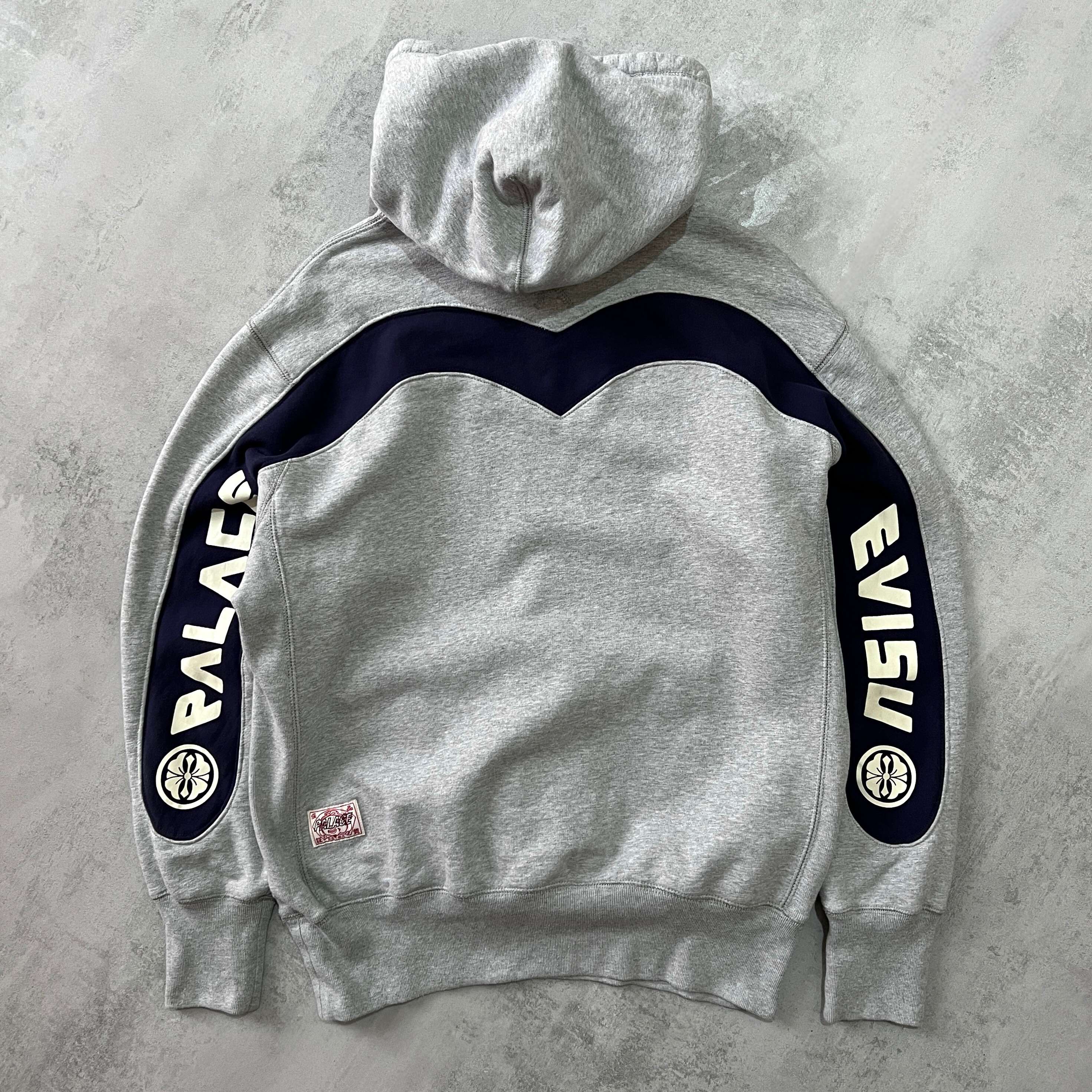 Palace x Evisu heavyweight spellout hoodie (XL)