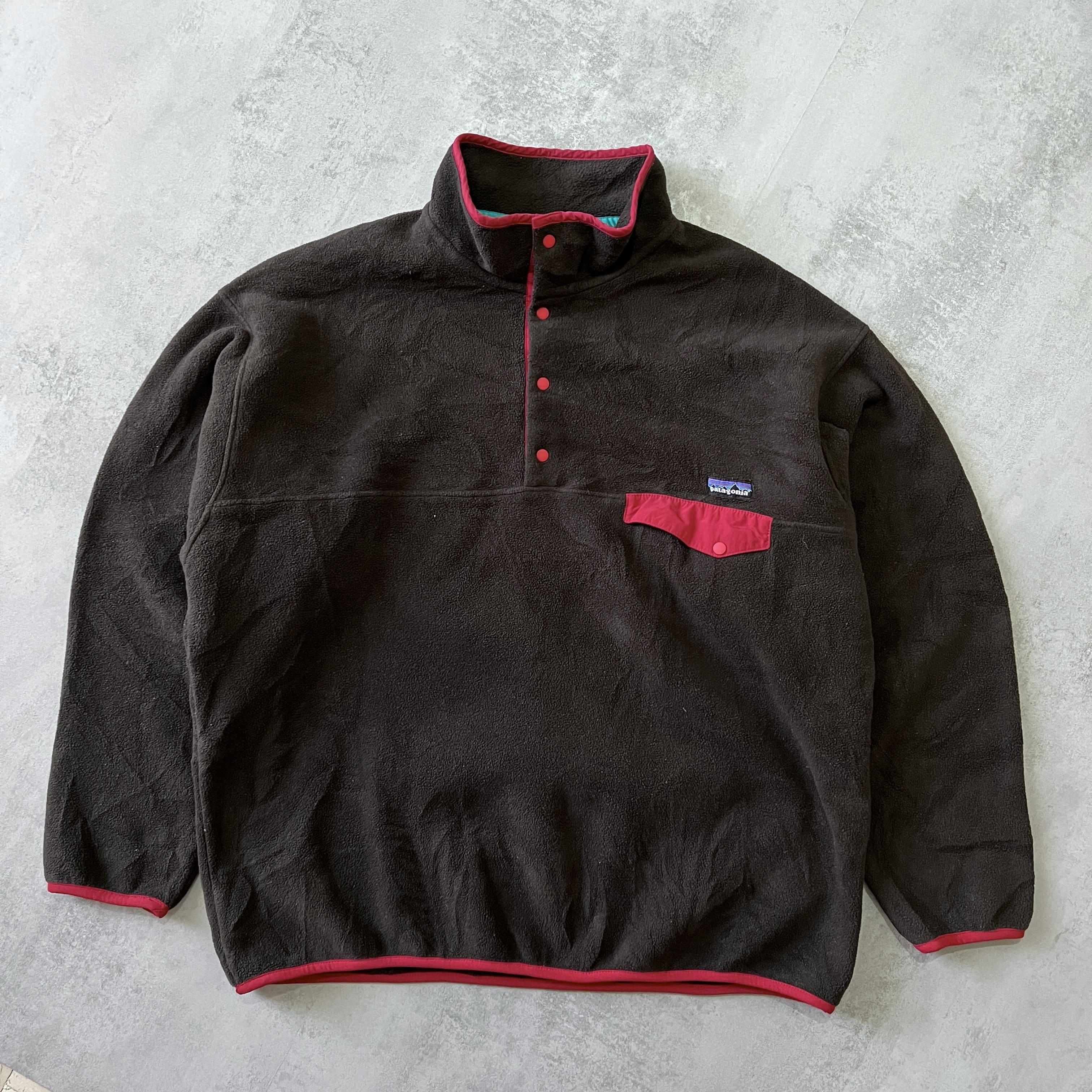 Patagonia Synchilla 2000s Snaap-T BROWN fleece (XL)