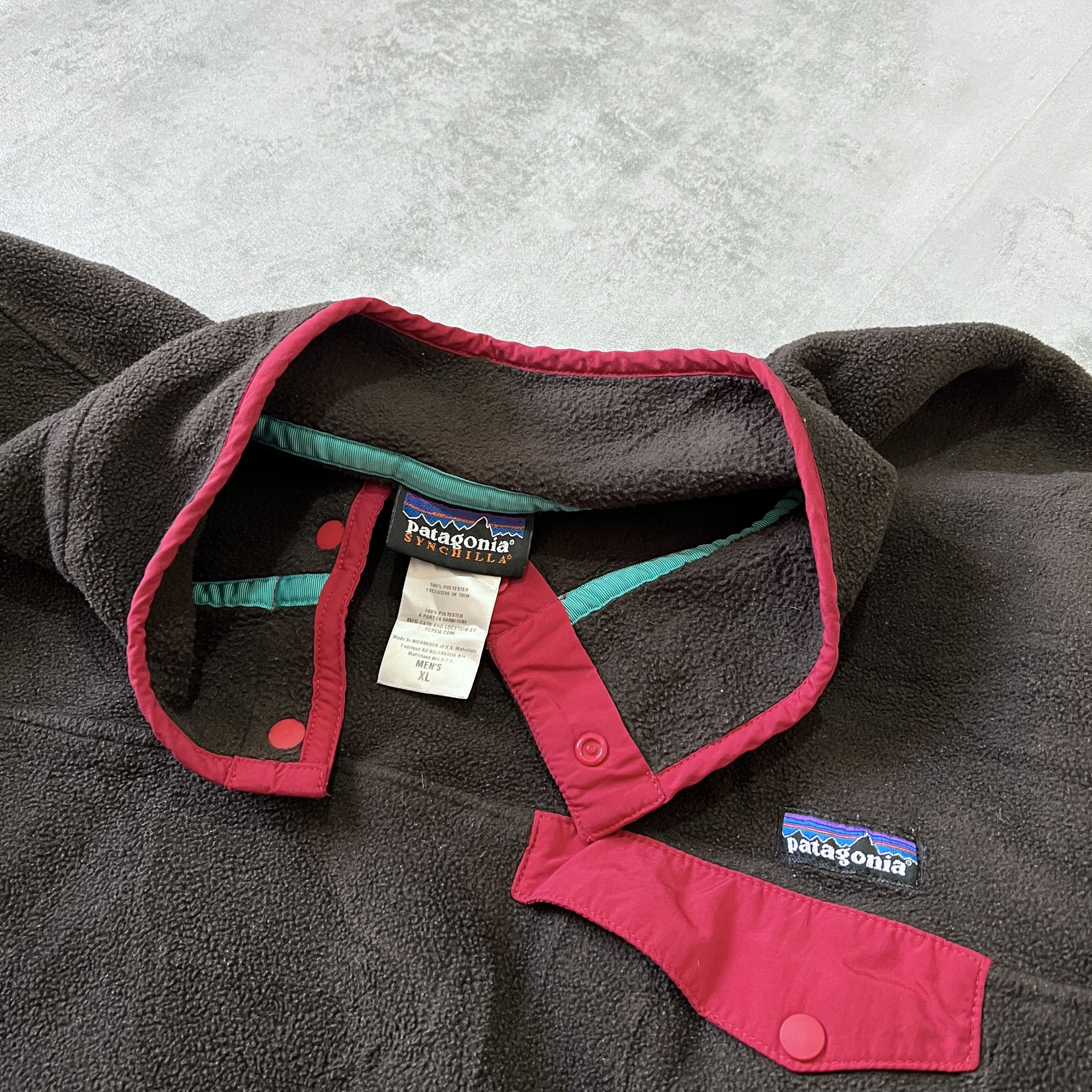 Patagonia Synchilla 2000s Snaap-T BROWN fleece (XL)