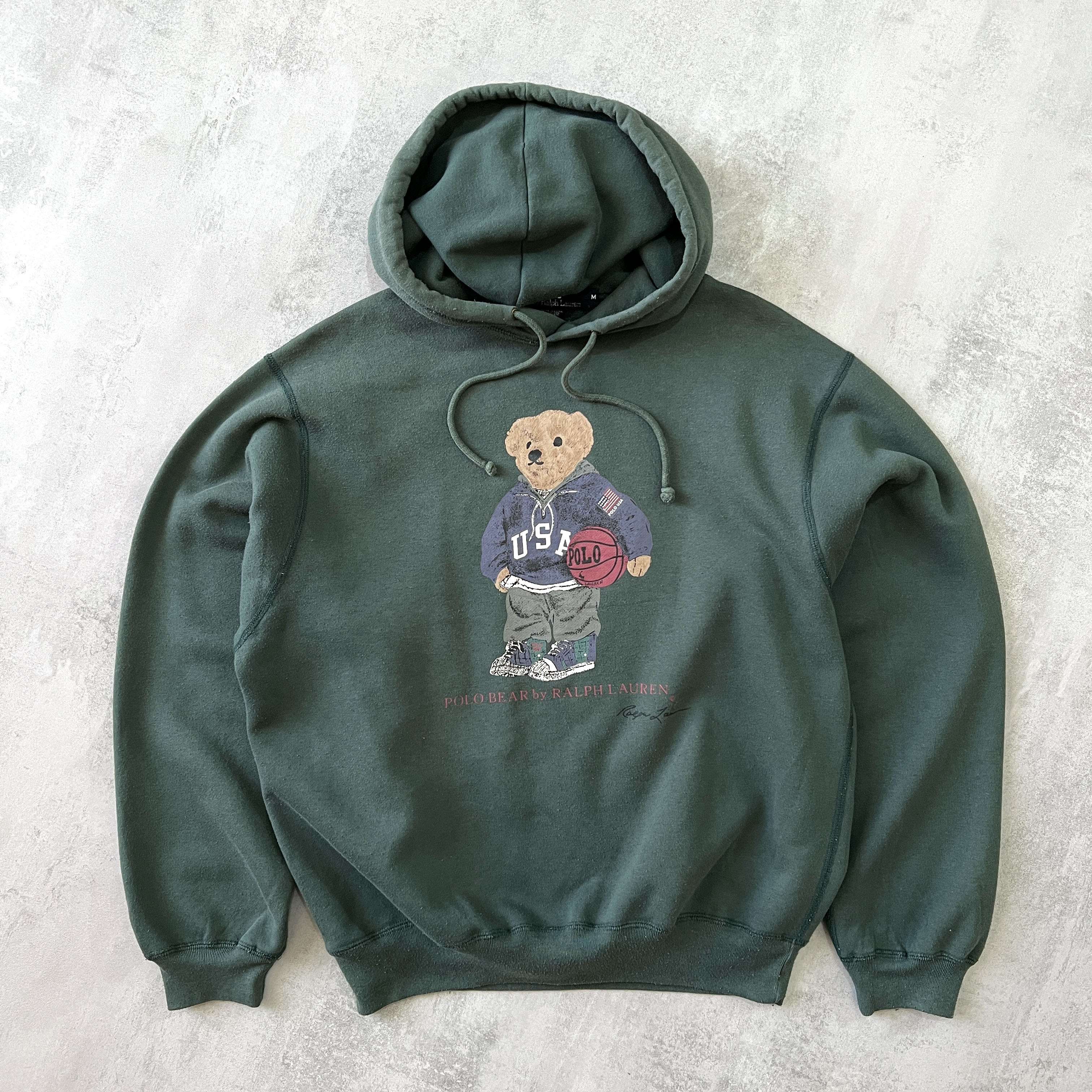 Polo Ralph Lauren 1990s heavyweight spellout hoodie (M)