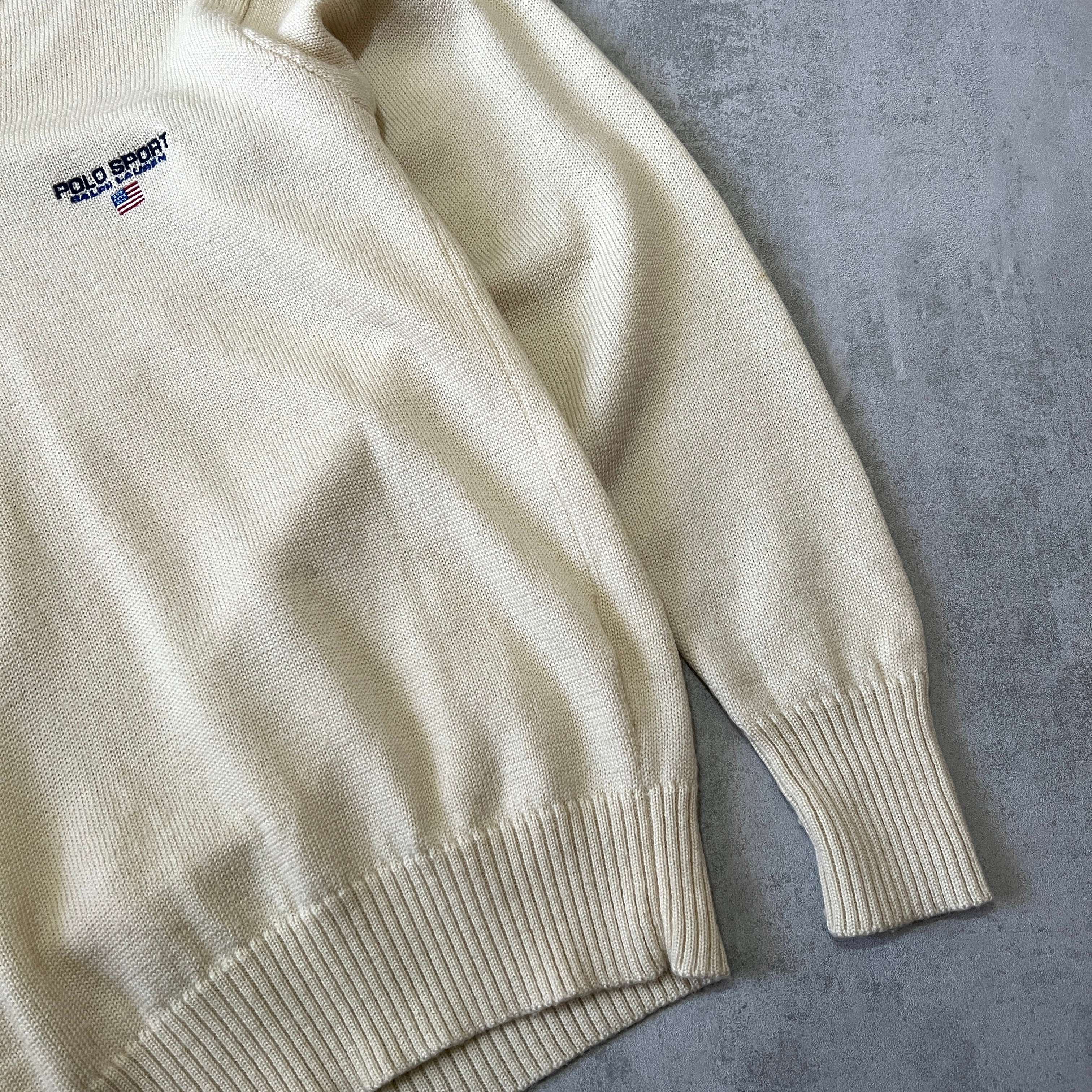 Polo Sport Ralph Lauren 1990s heavyweight spellout sweater (M)