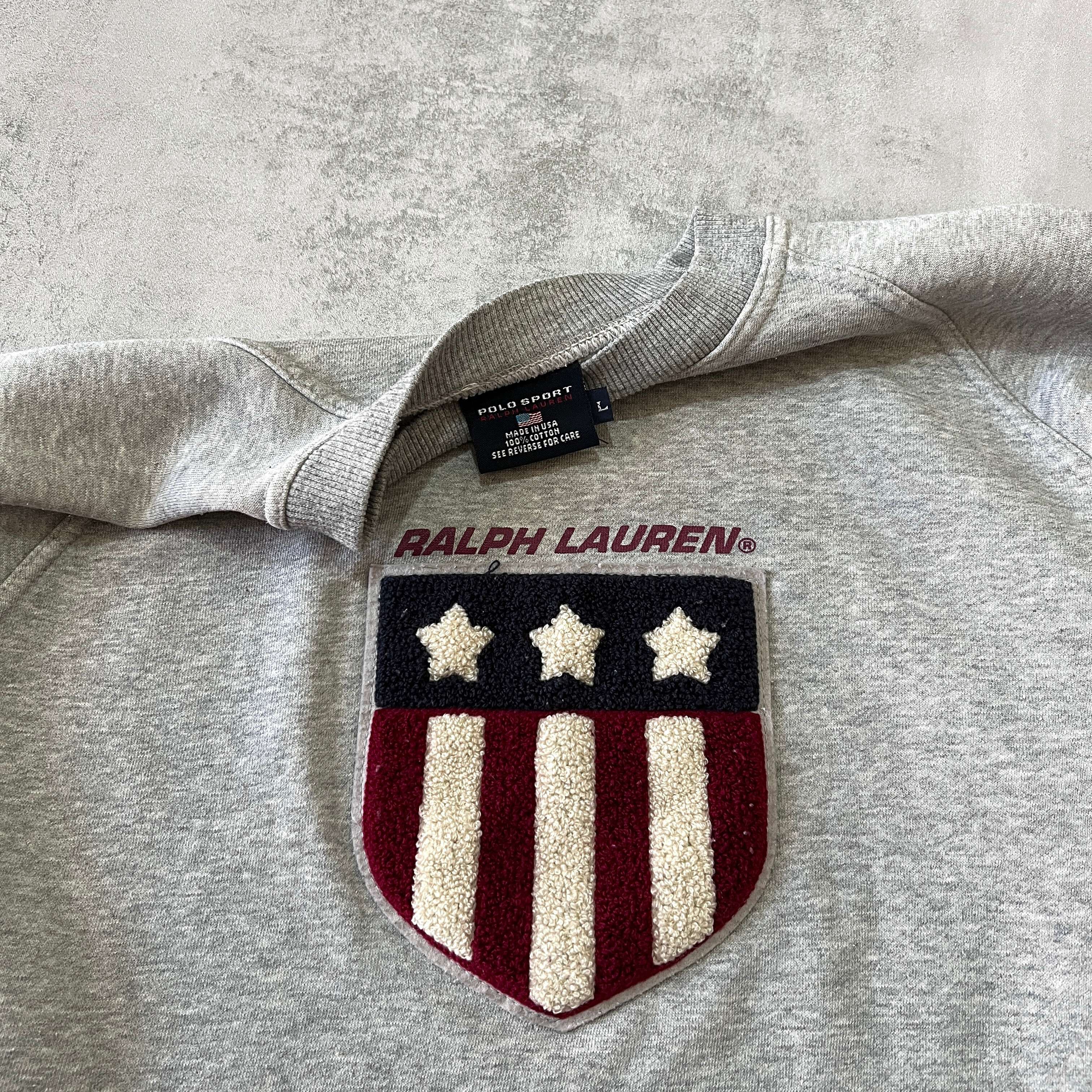 Polo Sport Ralph Lauren RARE 1990s crewneck sweatshirt (L)