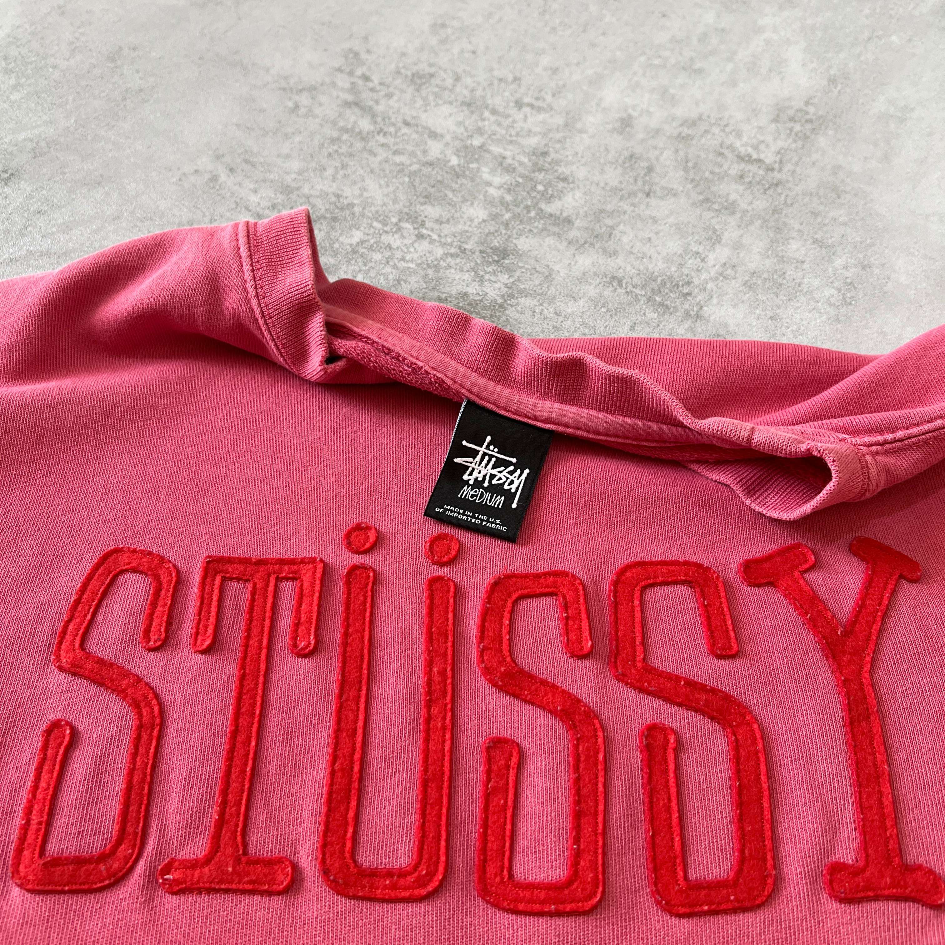 Stussy 2000s heavyweight longsleeve graphic t-shirt (M)