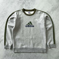 Adidas 1990s heavyweight embroidered sweatshirt (L)
