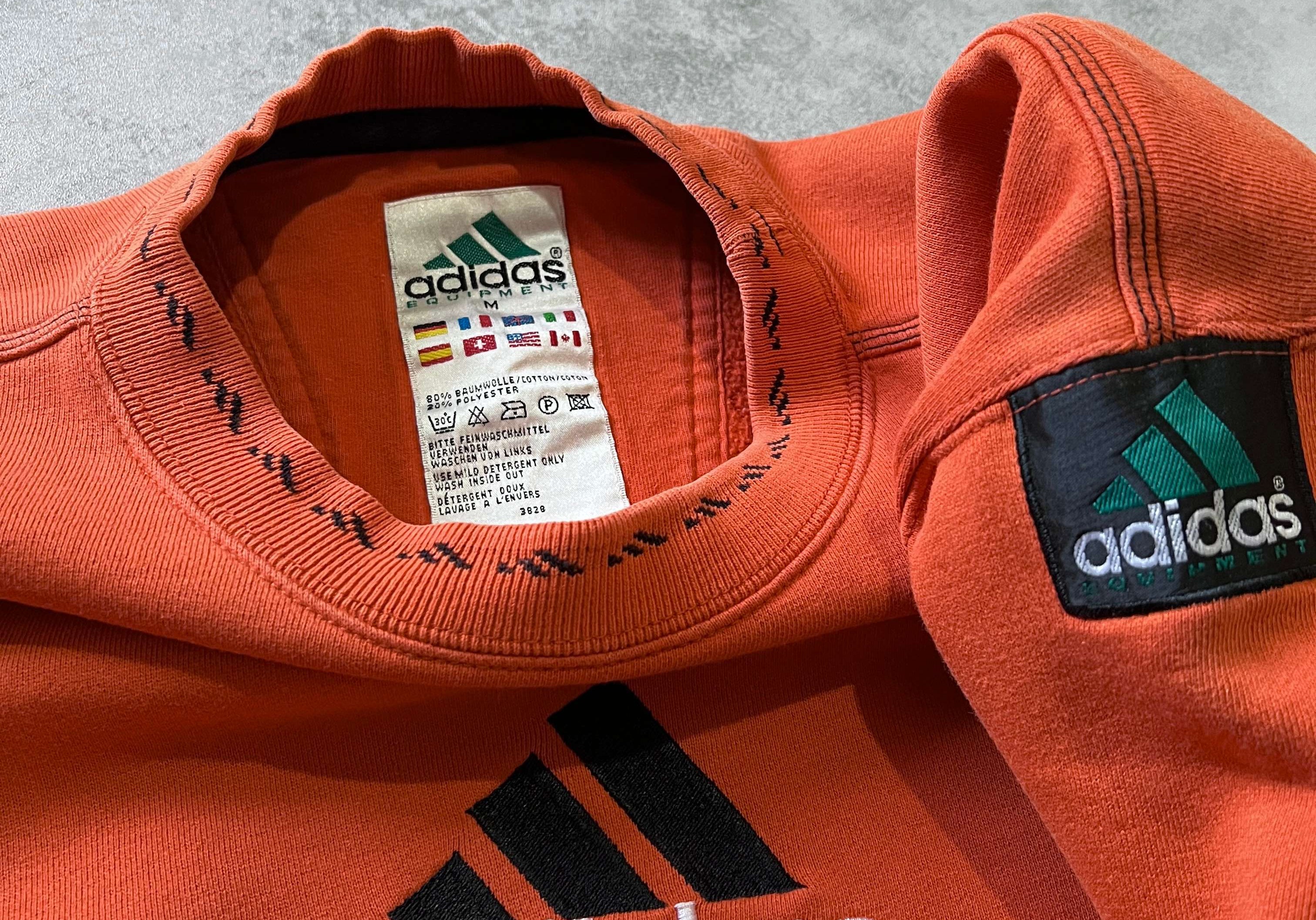 Adidas Equipment 1990s heavyweight embroidered sweatshirt (M)