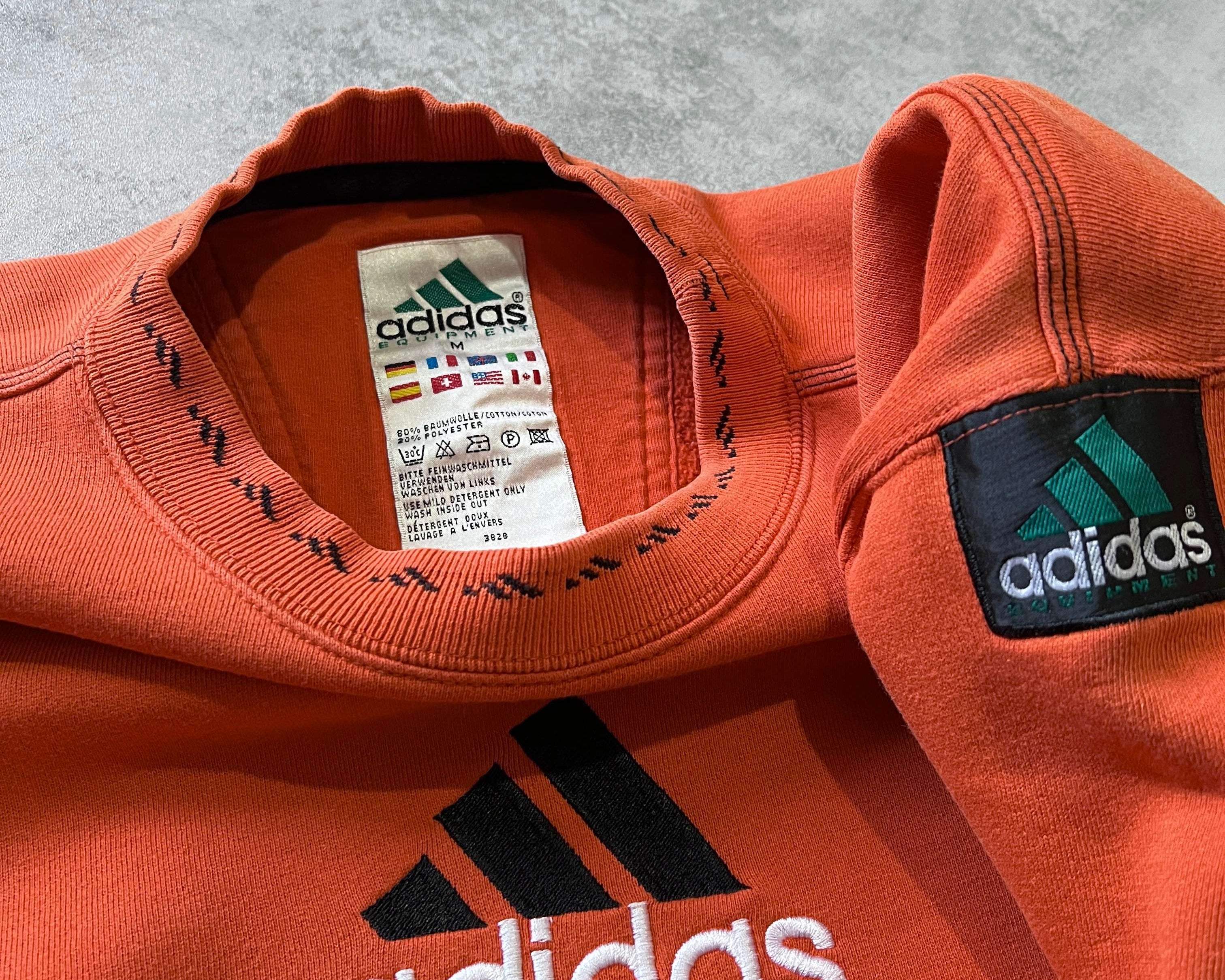 Adidas Equipment 1990s heavyweight embroidered sweatshirt (M)
