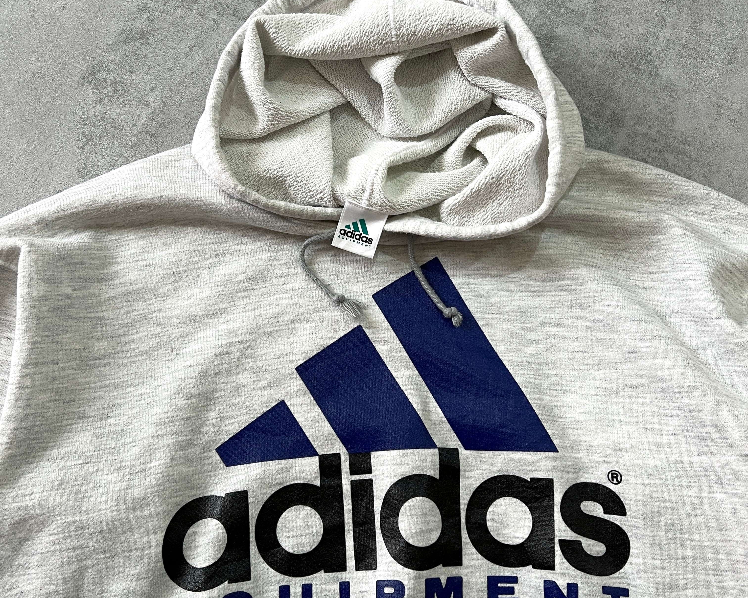 Adidas Equipment 1990s heavyweight spellout hoodie (M)