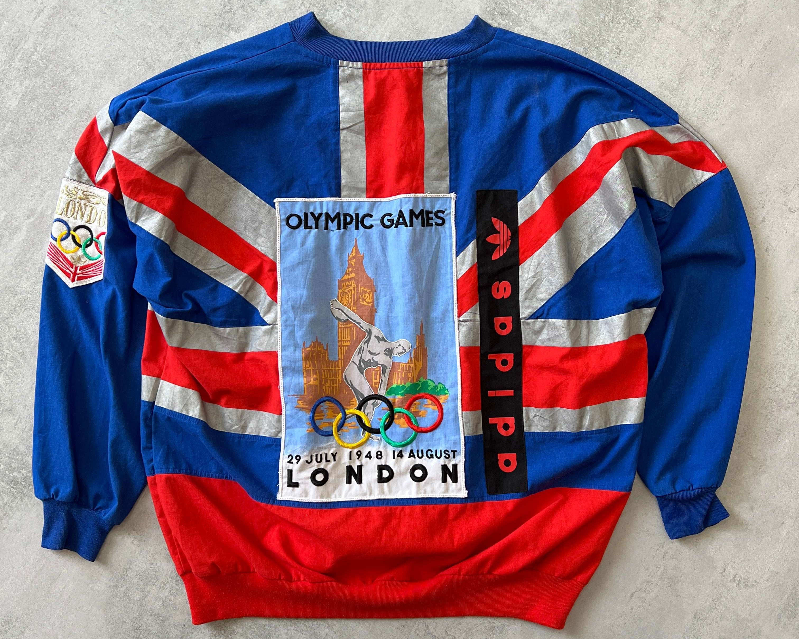 Adidas RARE 1990s 1908 London Olympic crewneck sweatshirt (M)