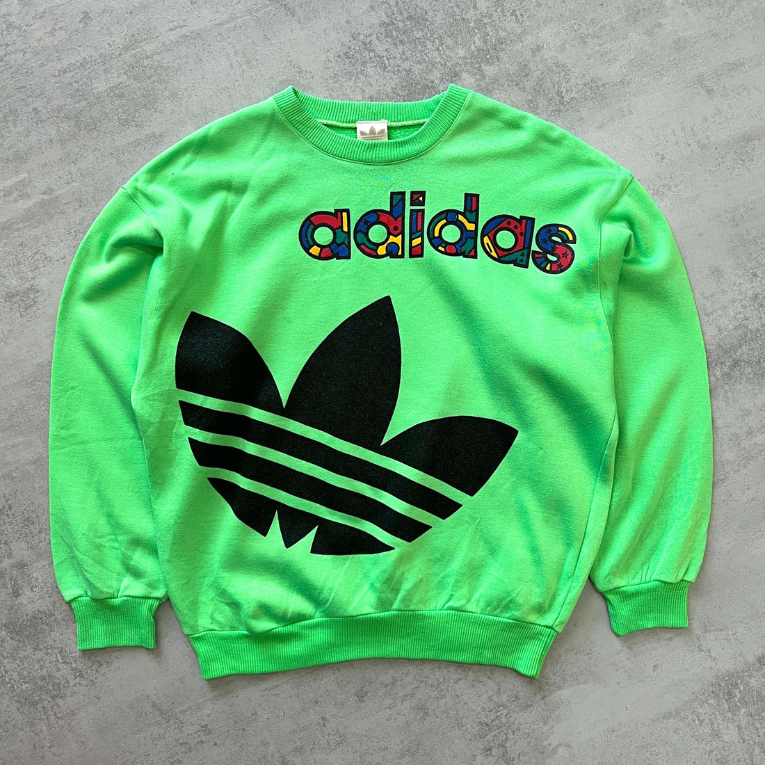 Adidas RARE 1990s embroidered crewneck sweatshirt (M)